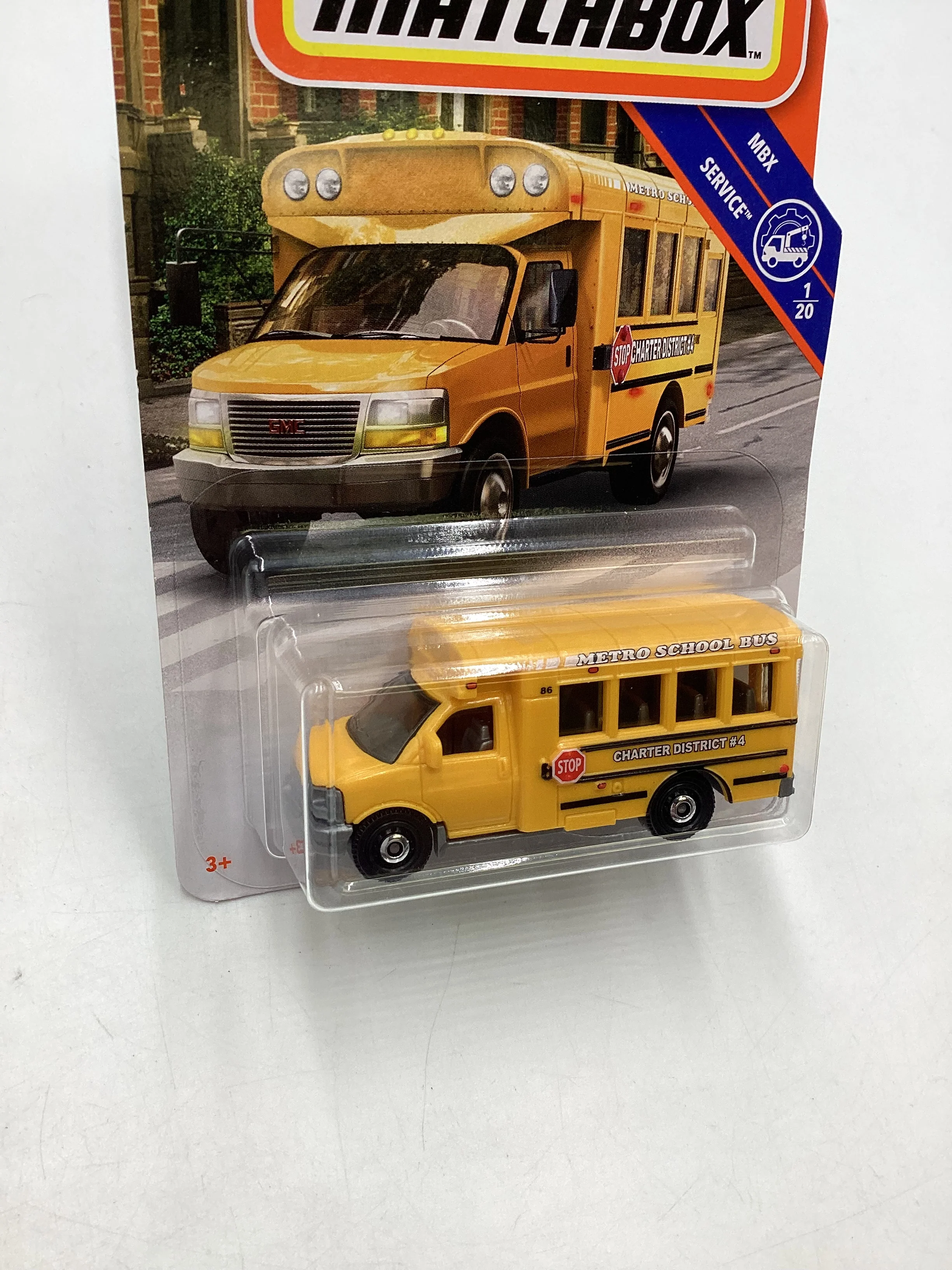 Matchbox MBX Service #1 GMC School Bus Yellow 209D - Image 5
