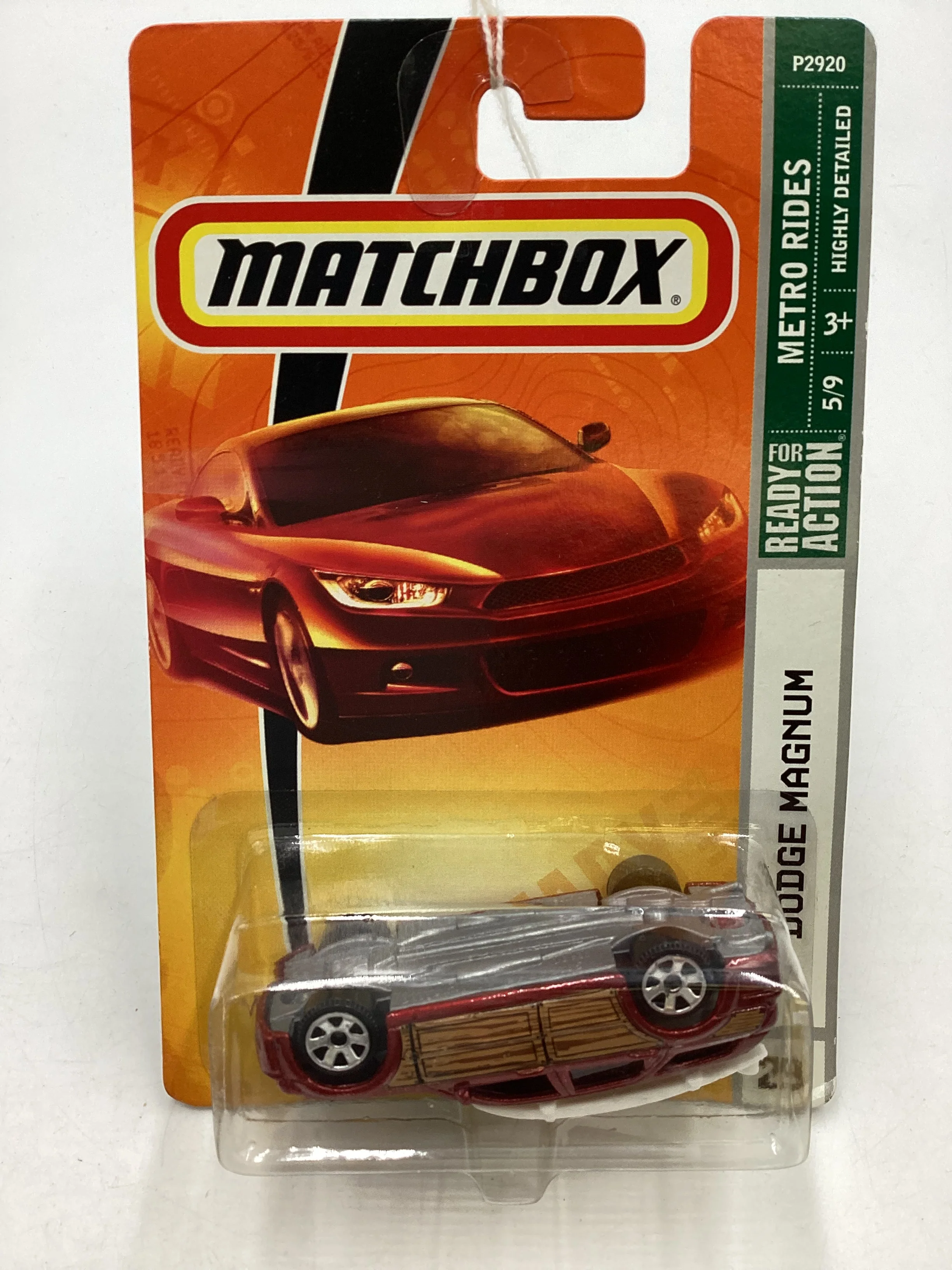 Matchbox Metro Rides #29 Dodge Magnum Red (Upside Down) 208B - Image 2