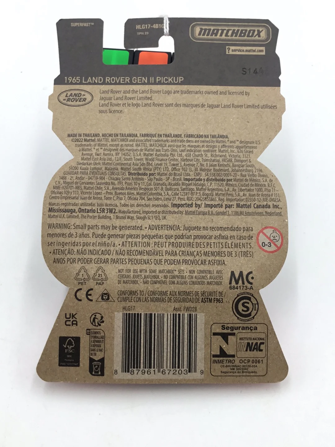 Matchbox Moving Parts 1965 Land Rover Gen II Pickup 172F - Image 5