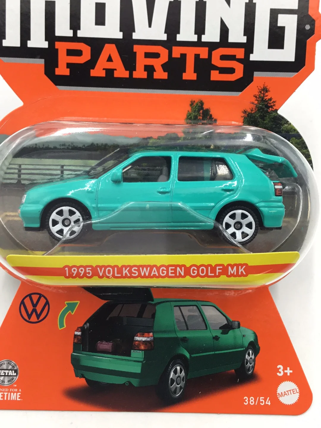 Matchbox Moving Parts 1995 Volkswagen Golf MK3 165G - Image 2