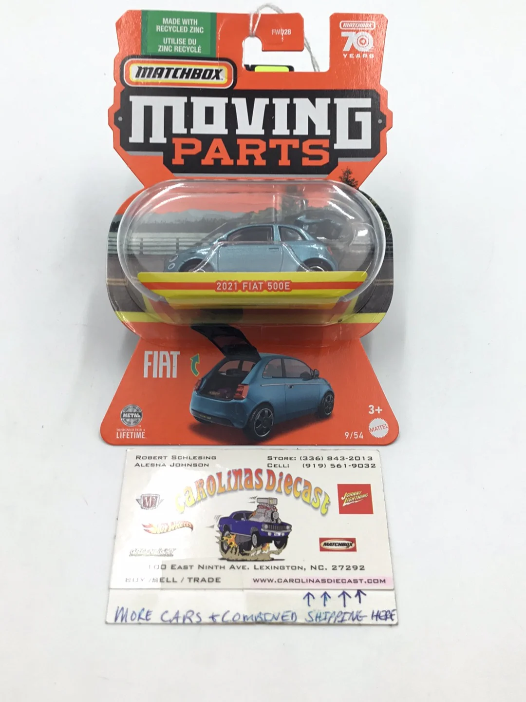 Matchbox Moving Parts 2021 Fiat 500E