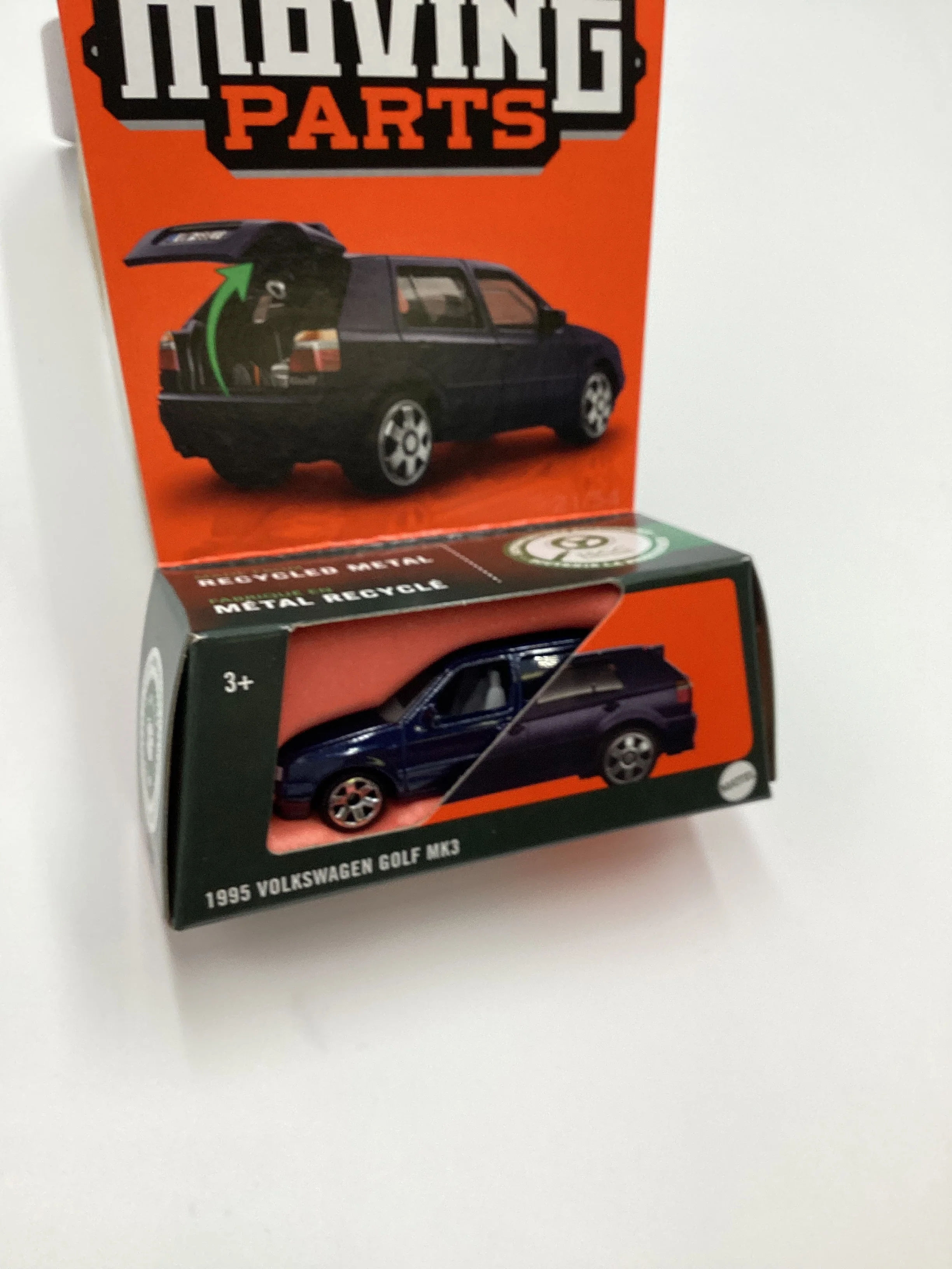 2024 Matchbox Moving Parts #21 1995 Volkswagen Golf MK3 Dark Blue 167M - Image 4