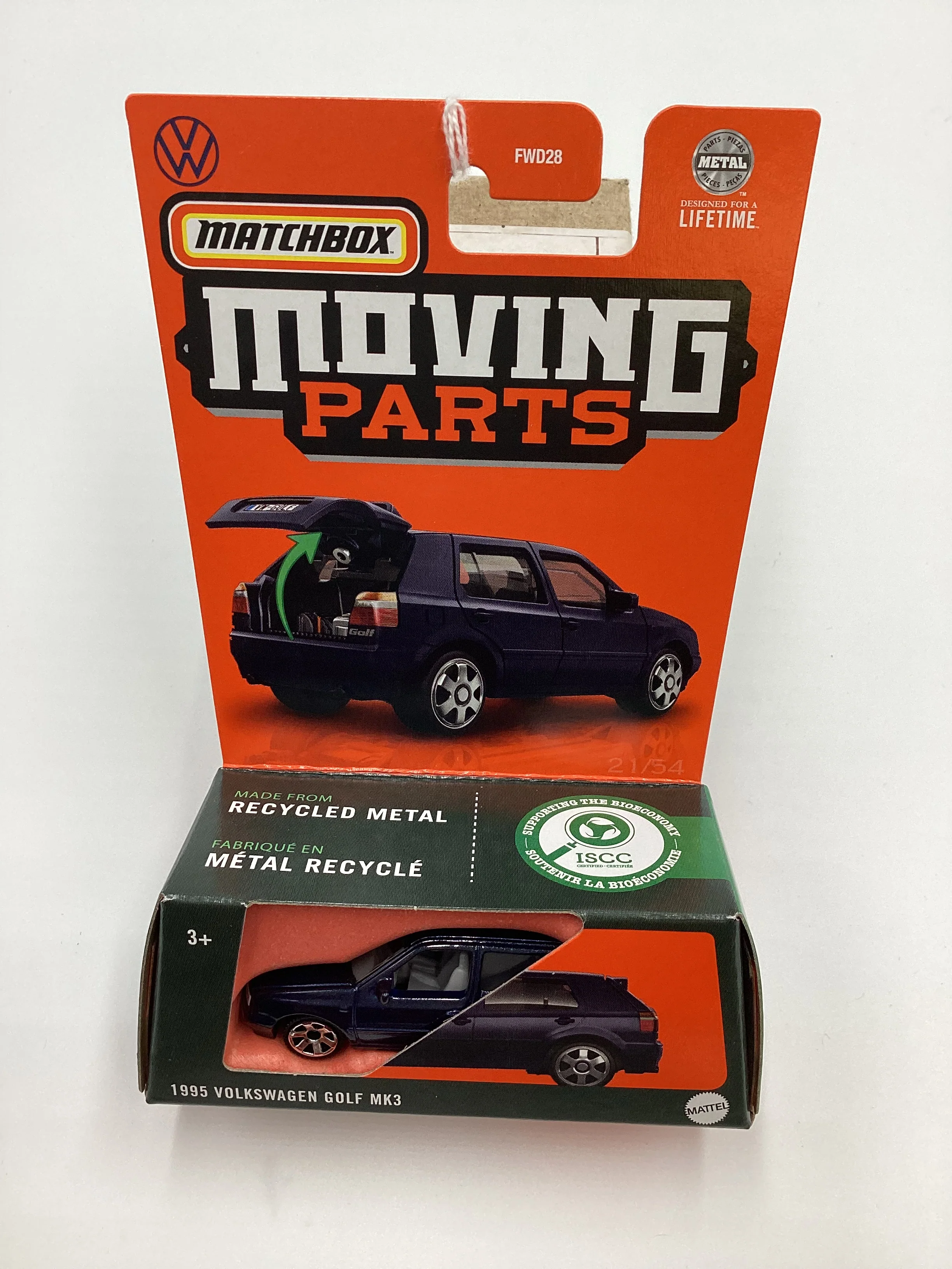 2024 Matchbox Moving Parts #21 1995 Volkswagen Golf MK3 Dark Blue 167M - Image 5