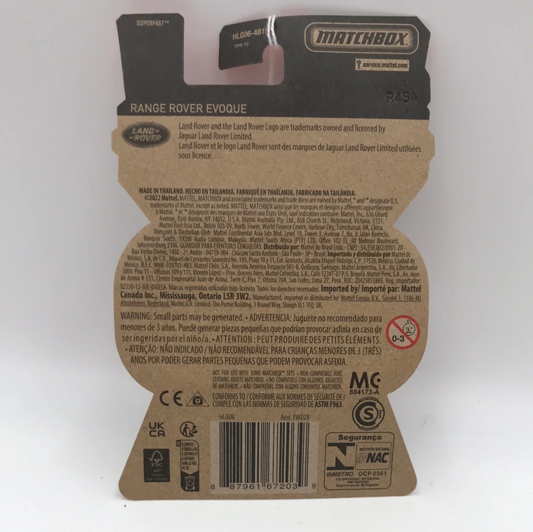 Matchbox Moving Parts Range Rover Evoque gold 166G - Image 4