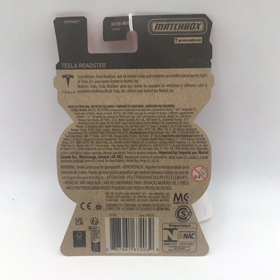 Matchbox Moving Parts Tesla Roadster black 172E - Image 4