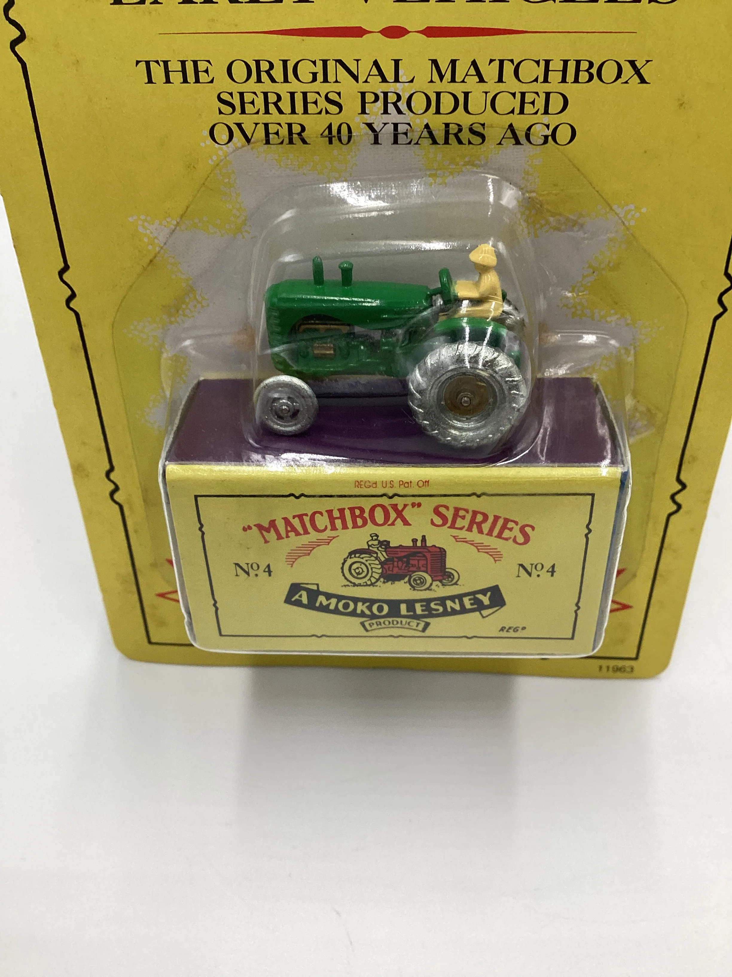 1992 Matchbox Originals No.4 Massey Harris Tractor Green (SR) - Image 3