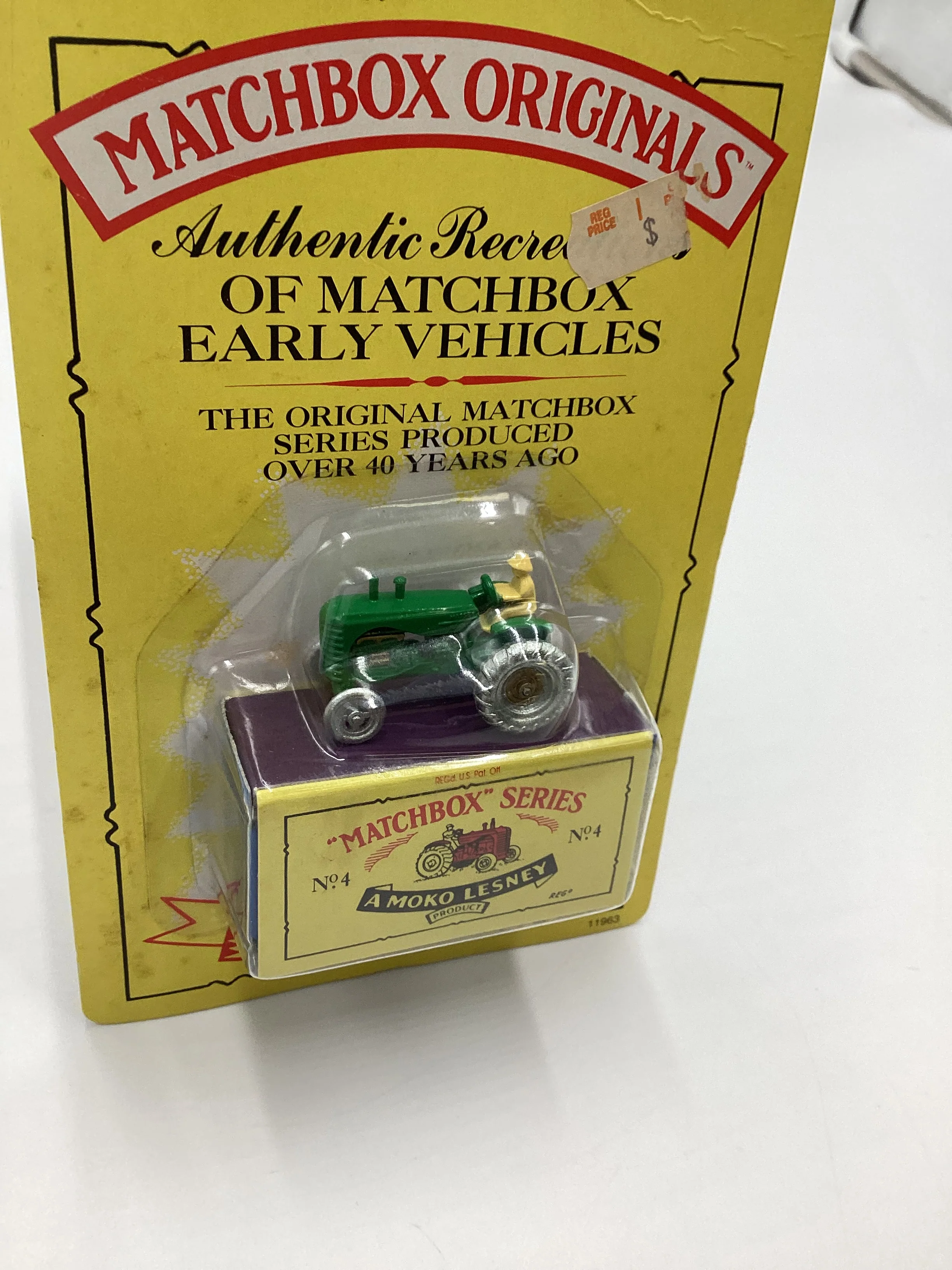 1992 Matchbox Originals No.4 Massey Harris Tractor Green (SR) - Image 5