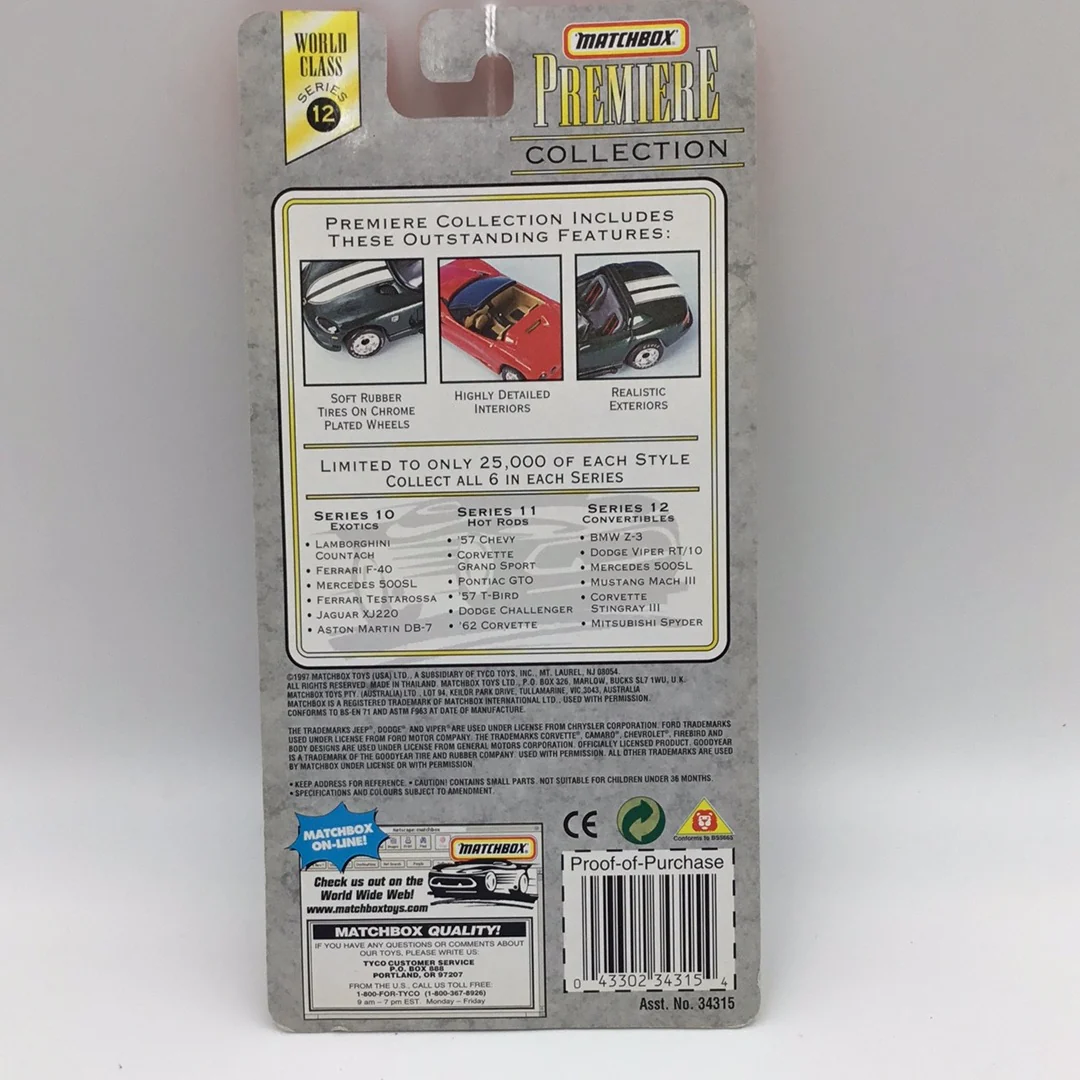 Matchbox Premiere Convertible Collection Series 12 Mitsubishi Spyder 5E6 - Image 4
