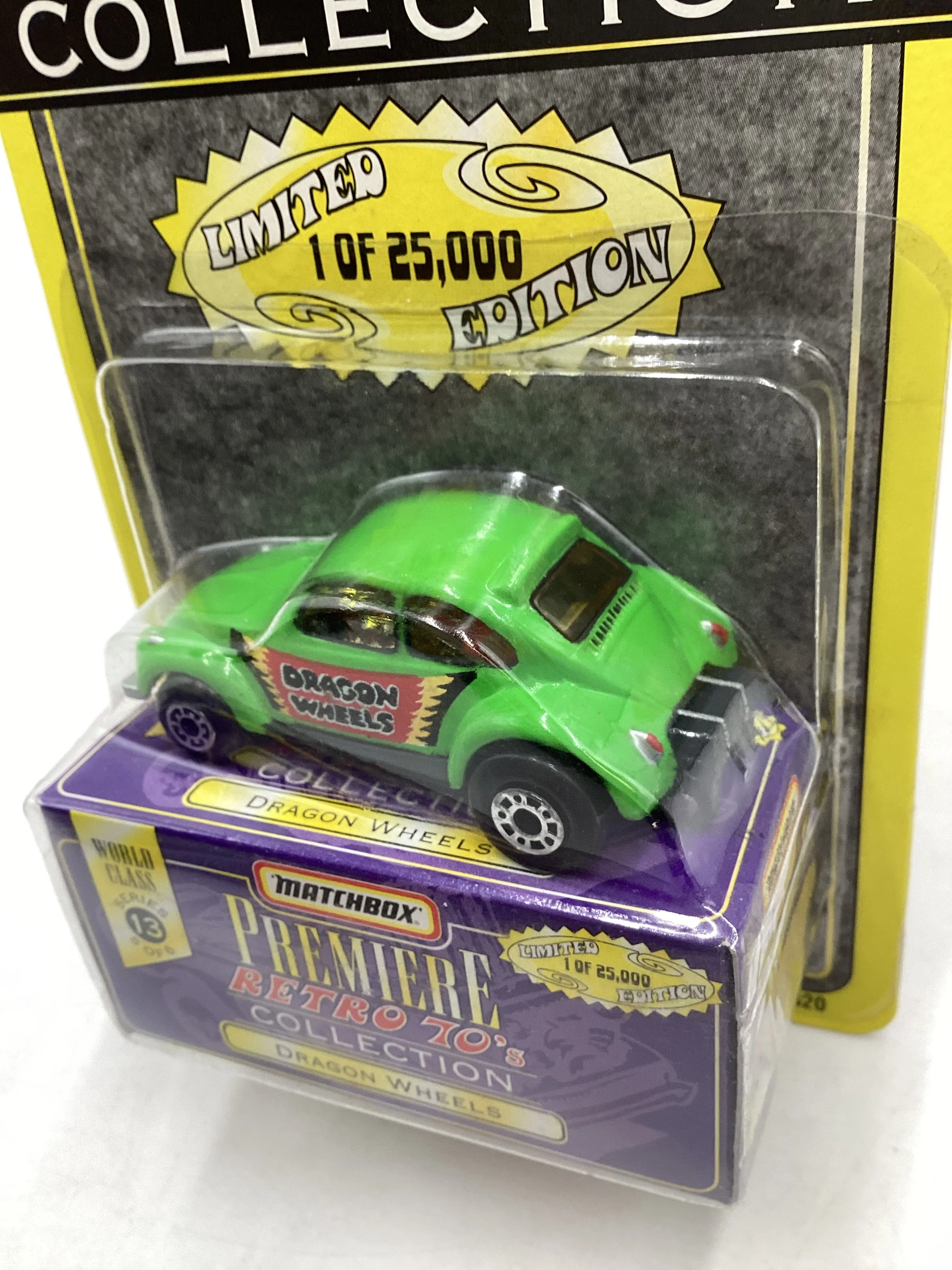 Matchbox Premiere Retro 70’s Series 13 #5 Dragon Wheels Green 208A - Image 4