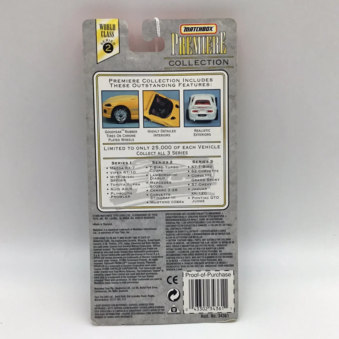 Matchbox Premiere series 2 Corvette Stingray III blue 212B - Image 4
