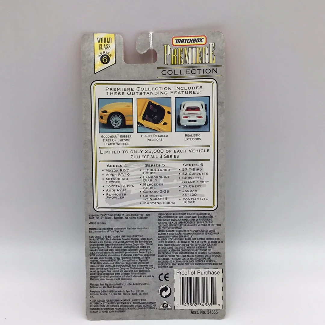 Matchbox Premiere series 6 57 T-Bird Red 212D - Image 4