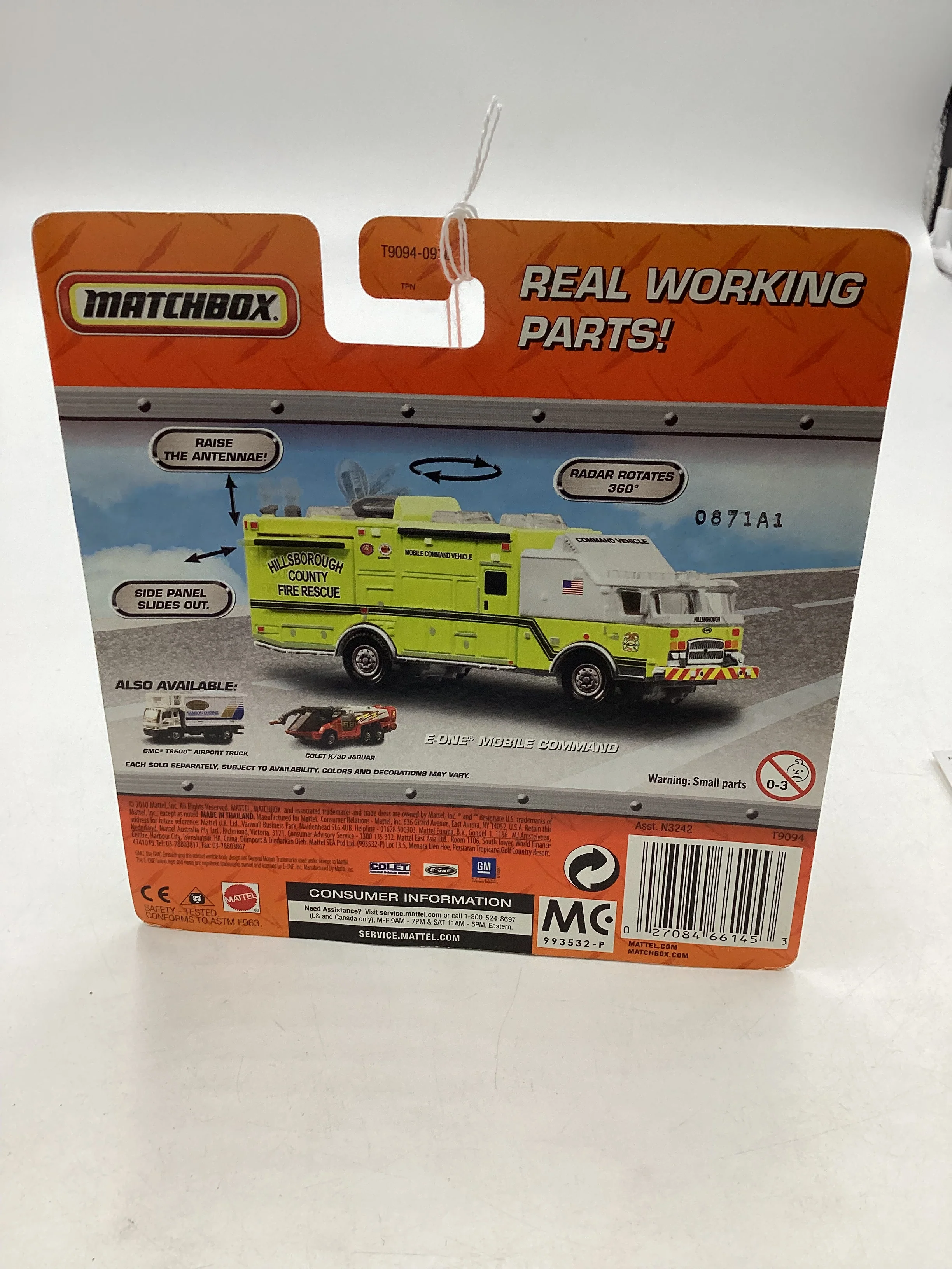 Matchbox Real Working Parts E-One Mobile Command - Image 7