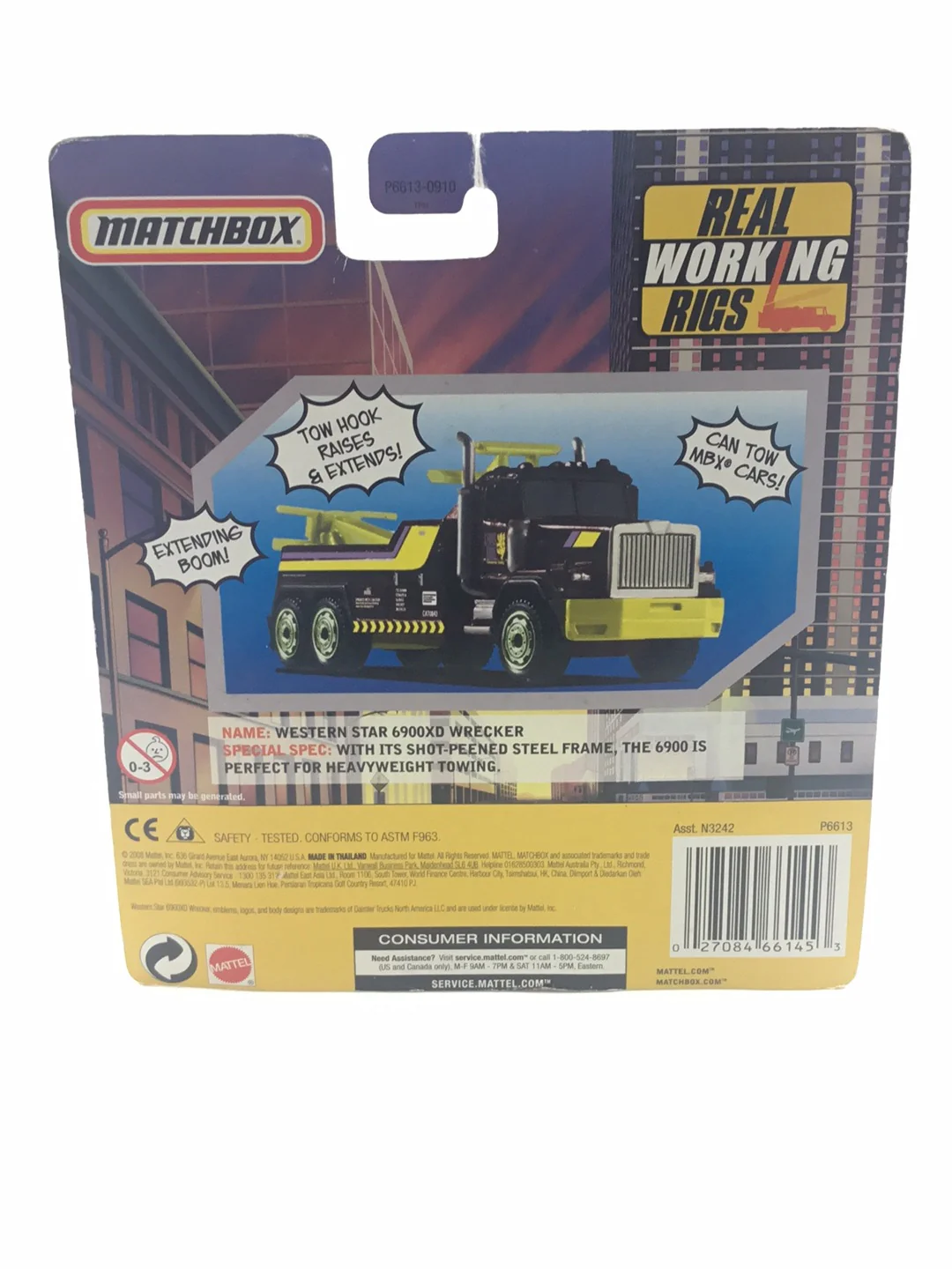 Matchbox Real Working Rigs Western Star 6900XD Wrecker - Image 6