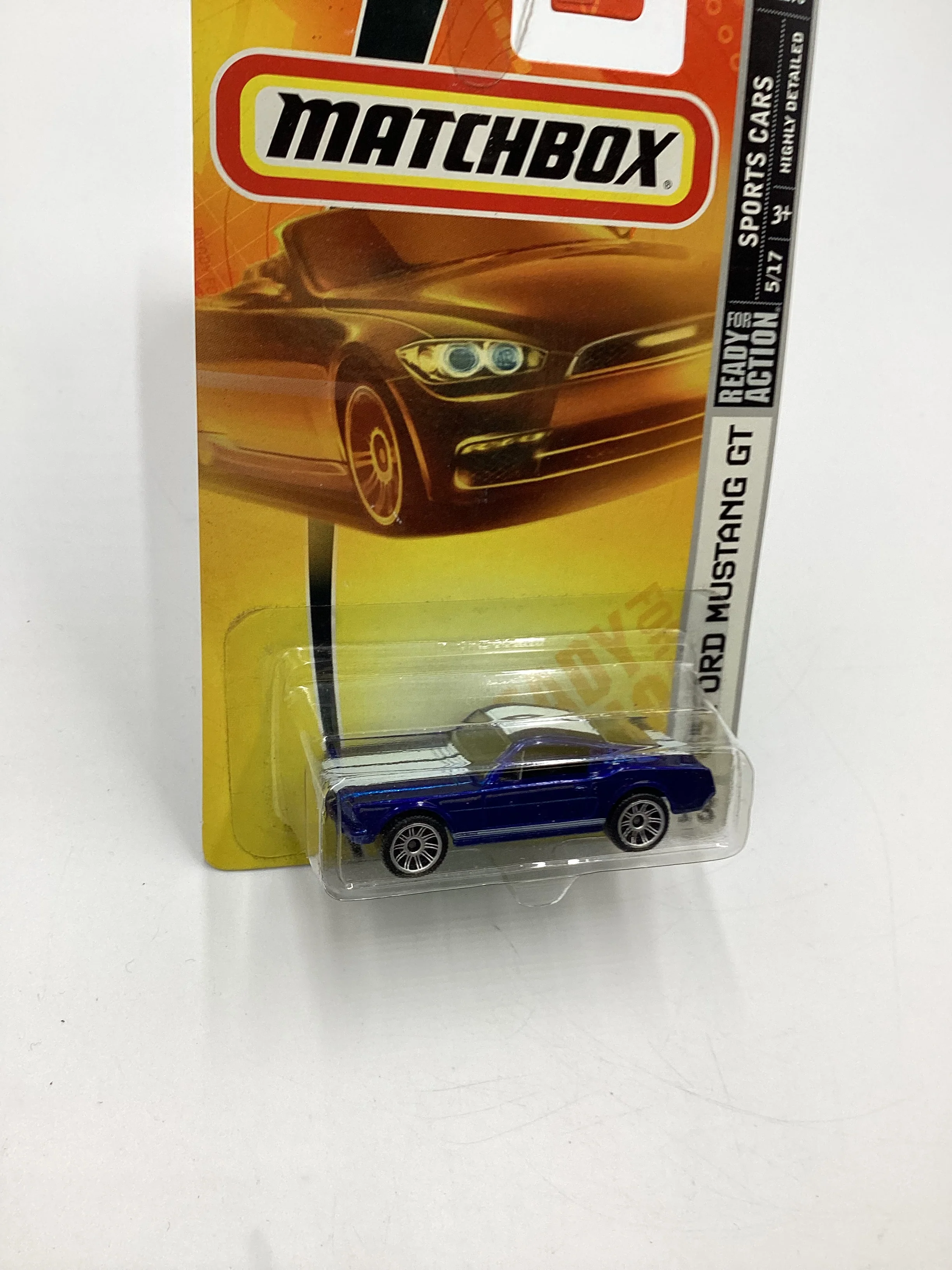 Matchbox Sports Cars #13 65 Ford Mustang Blue 208A - Image 5