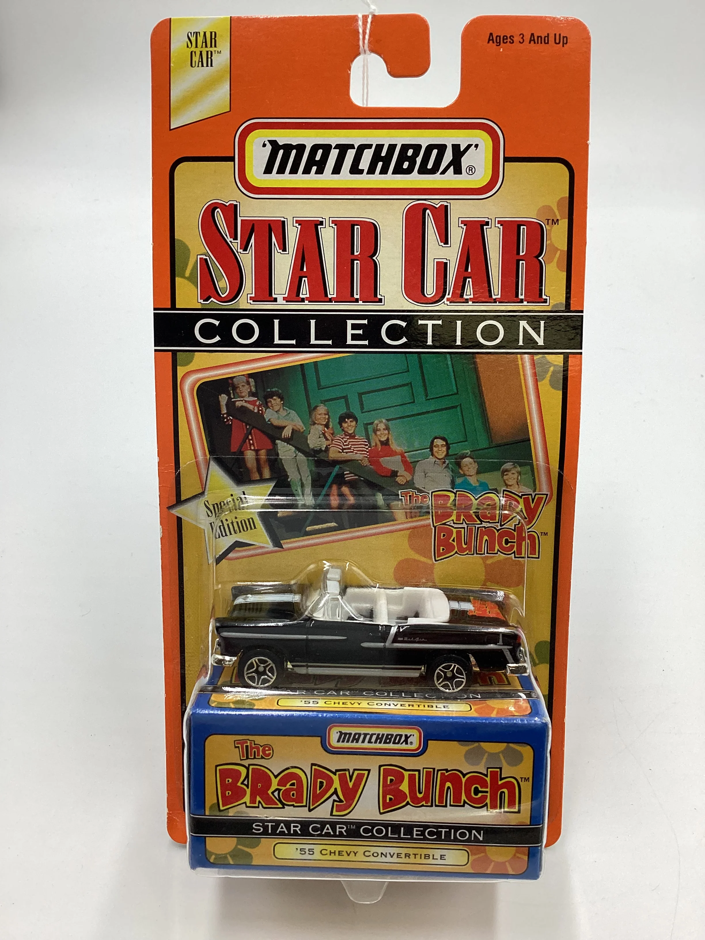 Matchbox Star Car Collection The Brady Bunch 55 Chevy Convertible Black (SR) - Image 2