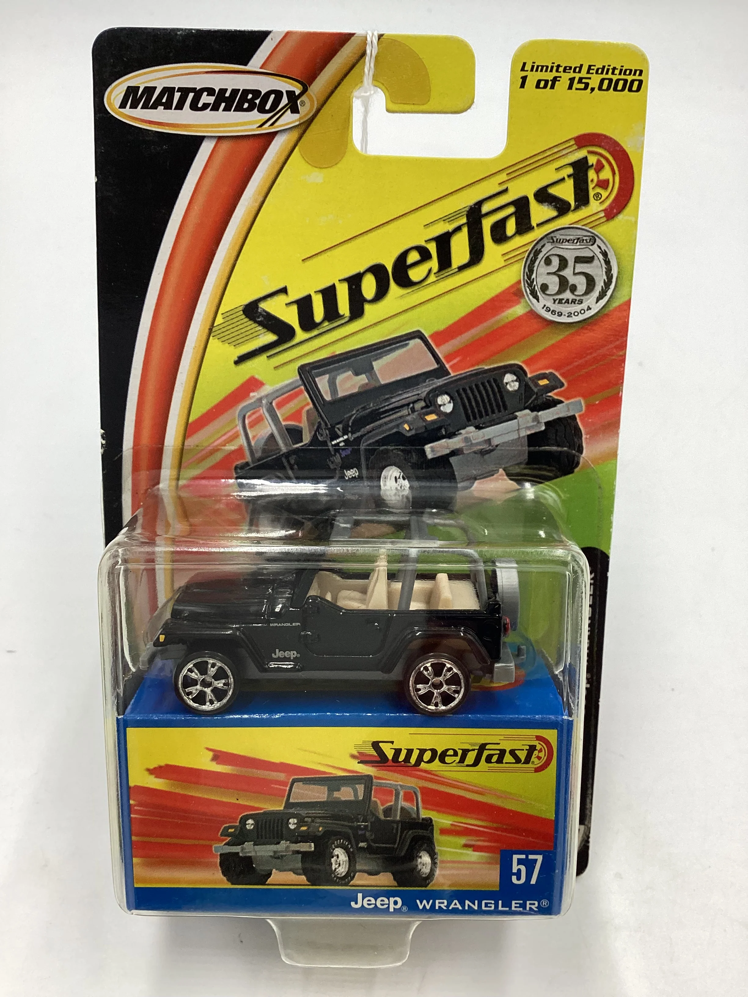 Matchbox Superfast #57 Jeep Wrangler Black 172B - Image 2