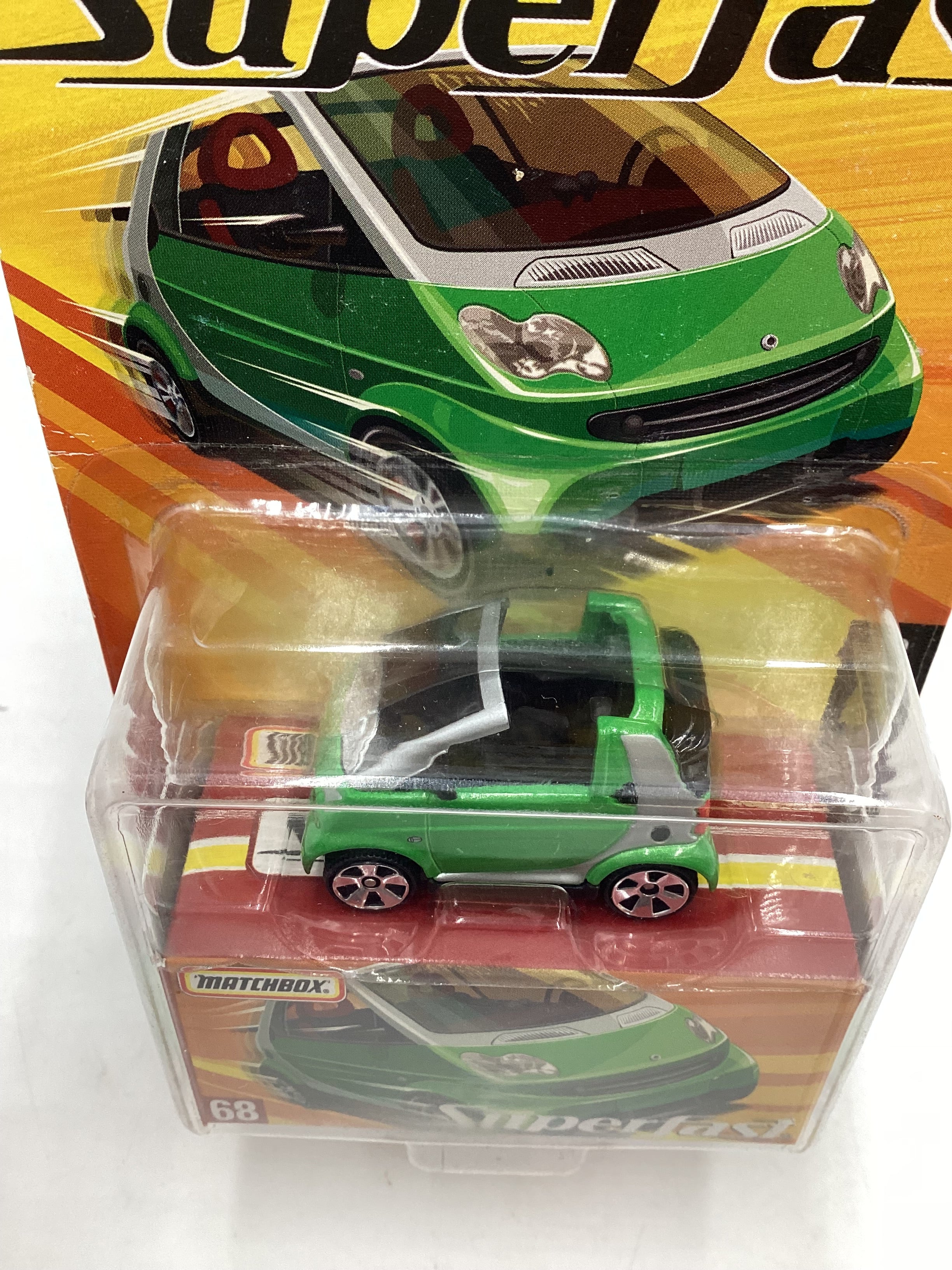 Matchbox Superfast #68 2005 Smart Fortwo Cabrio green 169B - Image 6