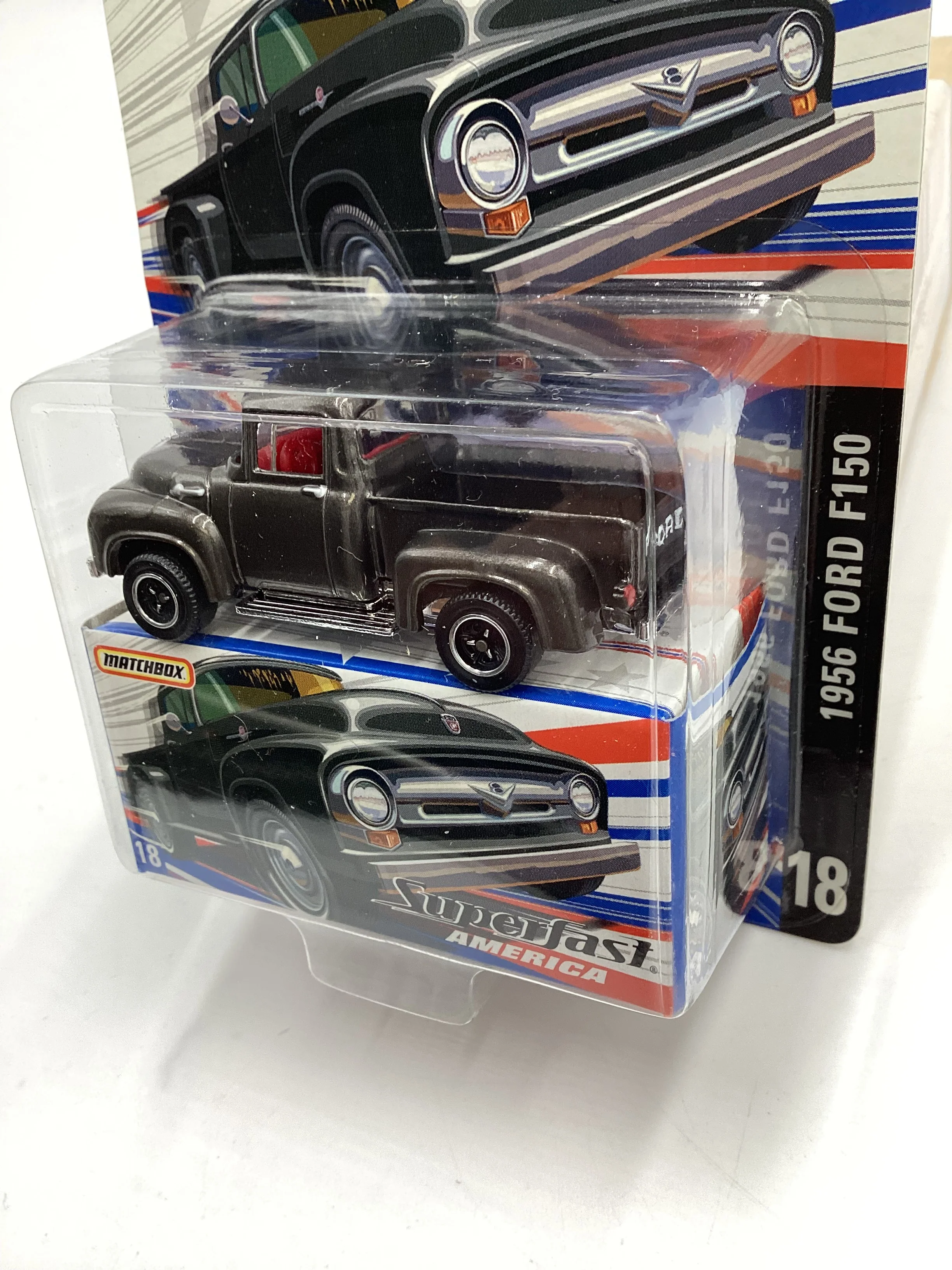 Matchbox Superfast America #18 1956 Ford F150 Dark Gray 170G - Image 4
