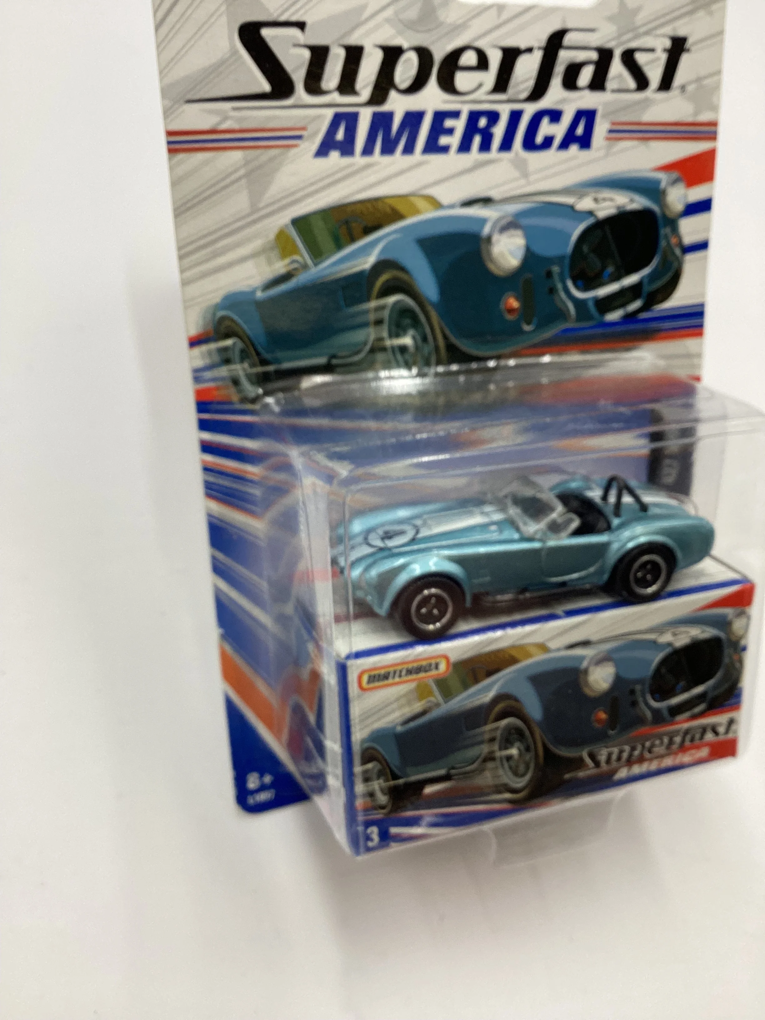 Matchbox Superfast America #3 1965 Shelby Cobra 427 S/C Light Blue - Image 5
