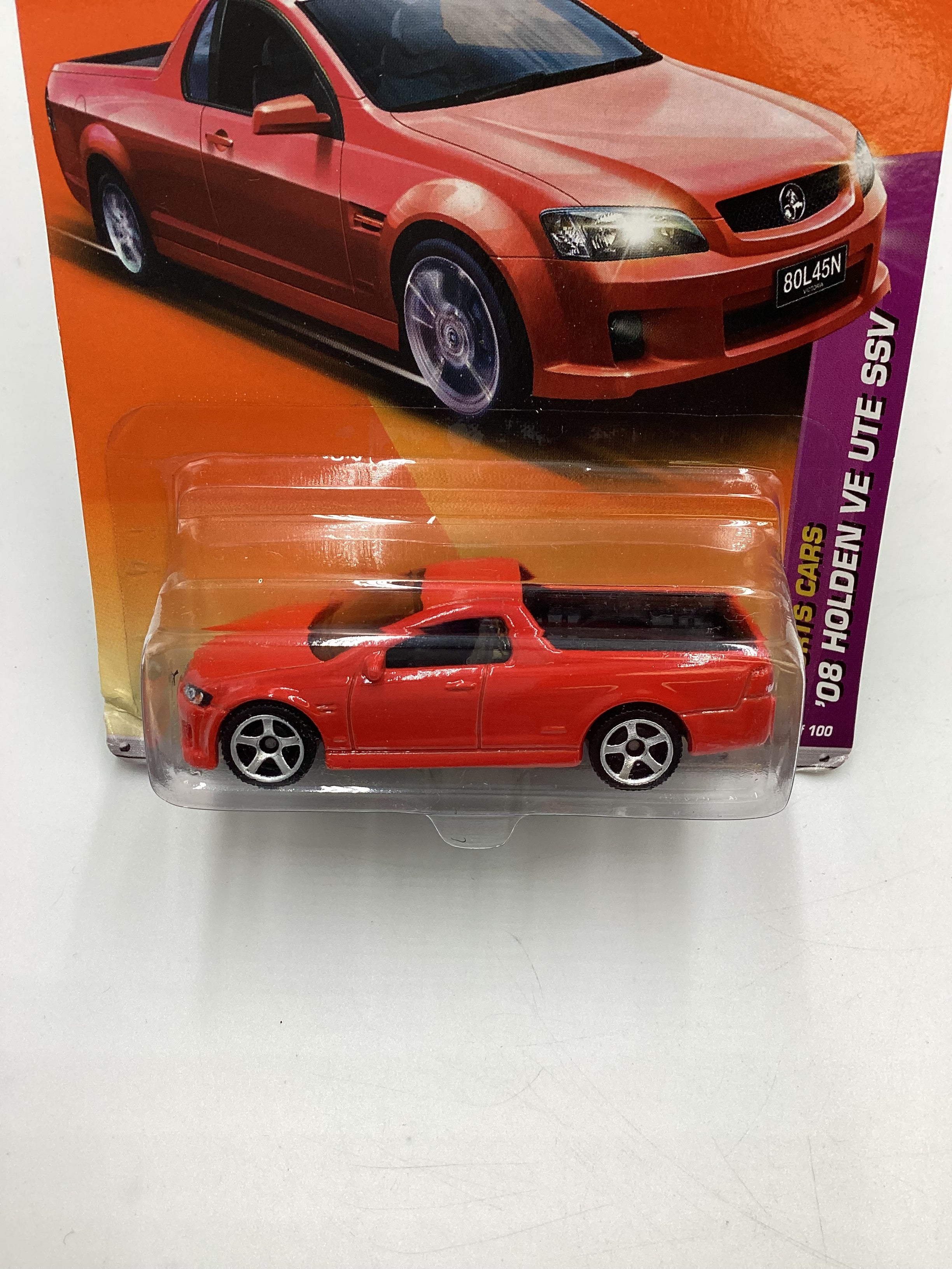 MatchboxSports Cars #2 08 Holden VE UTE SSV Red 209B - Image 3
