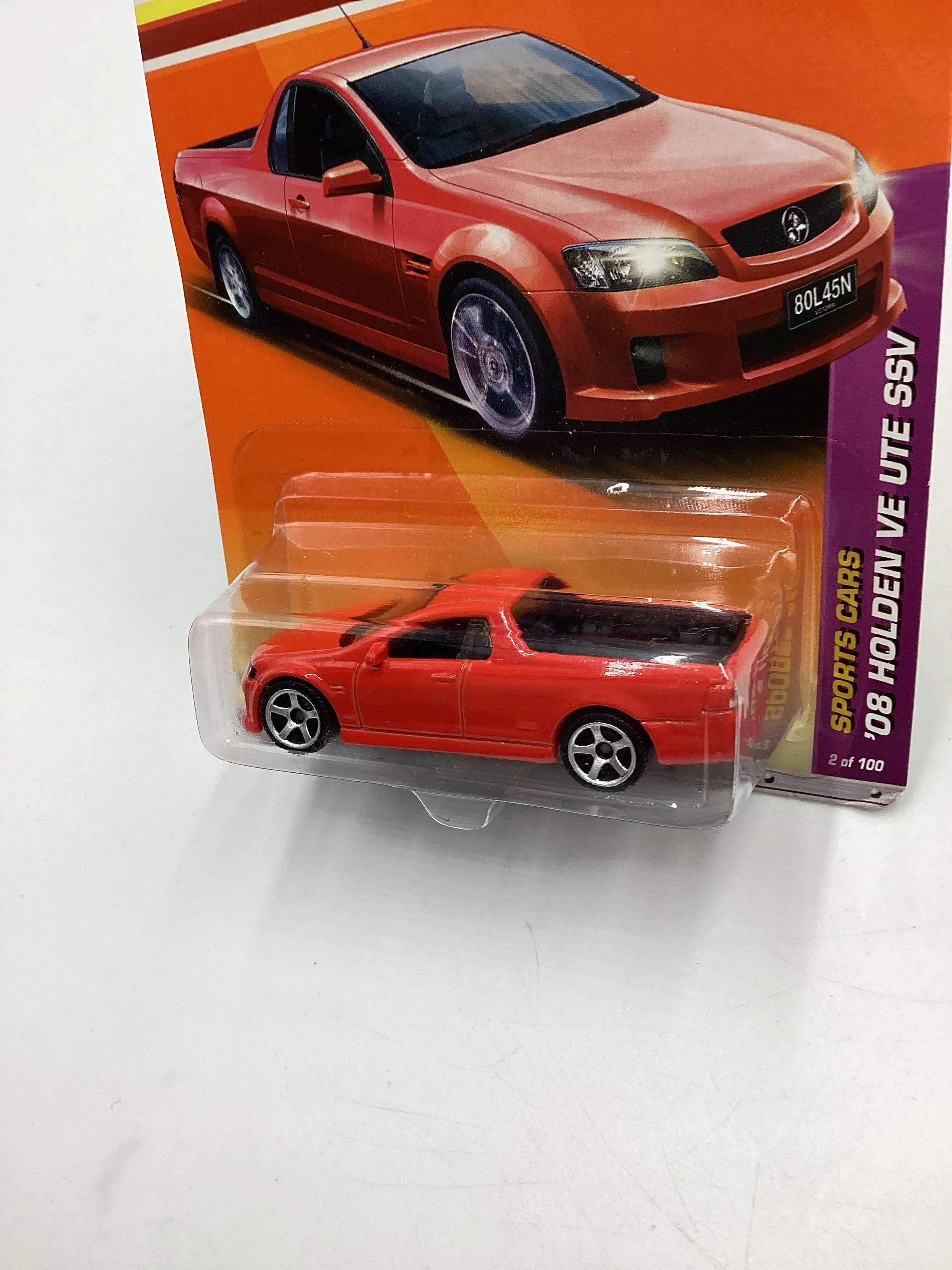 MatchboxSports Cars #2 08 Holden VE UTE SSV Red 209B - Image 4