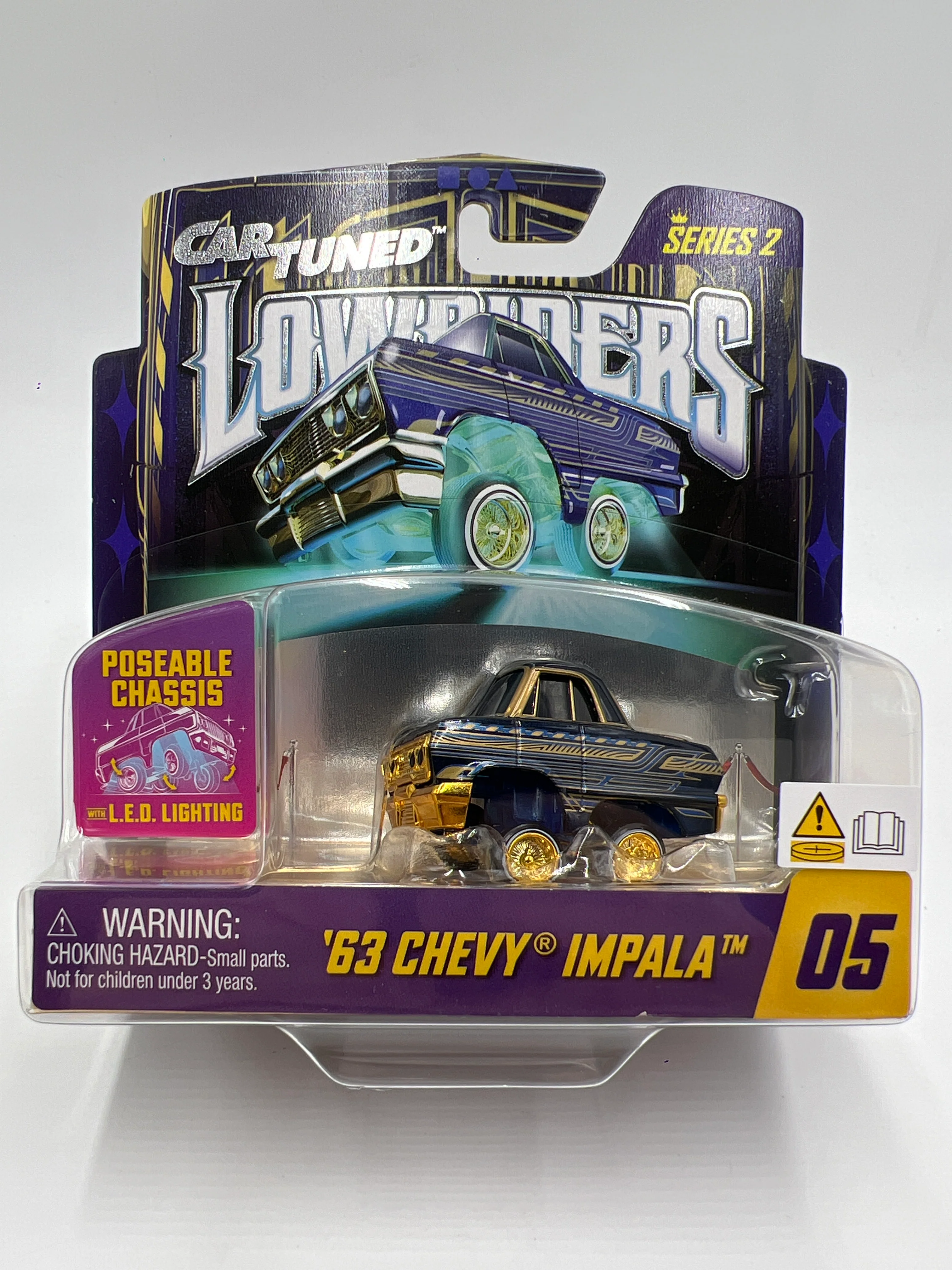 MGA Car Tuned Series 2 Show Glow Lowriders #5 63 Chevy Impala