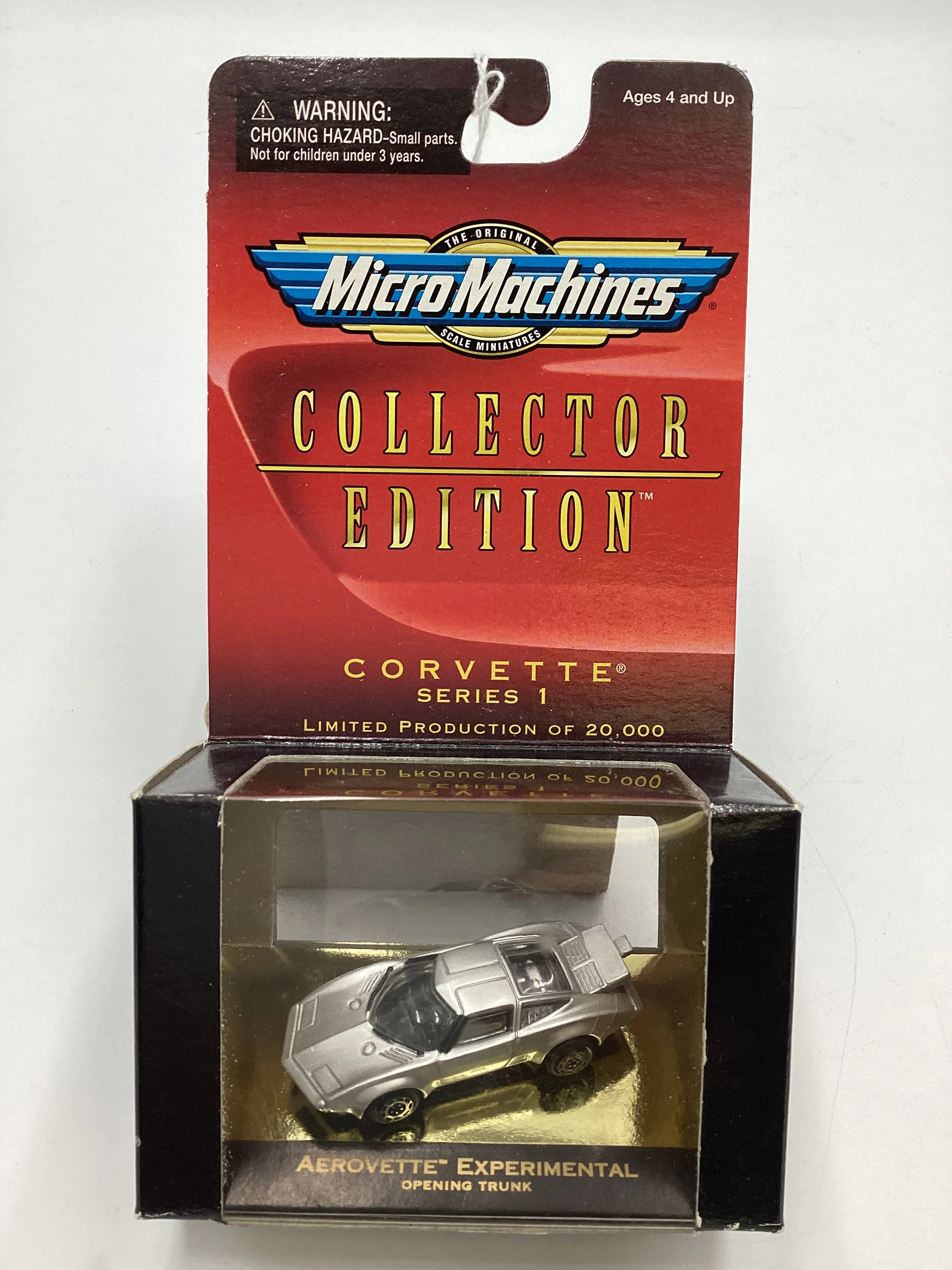 Micro Machines Collectors Edition Corvette Series 1 1967 Aerovette Experimental Silver 1/20000 SR CE 10 - Image 2