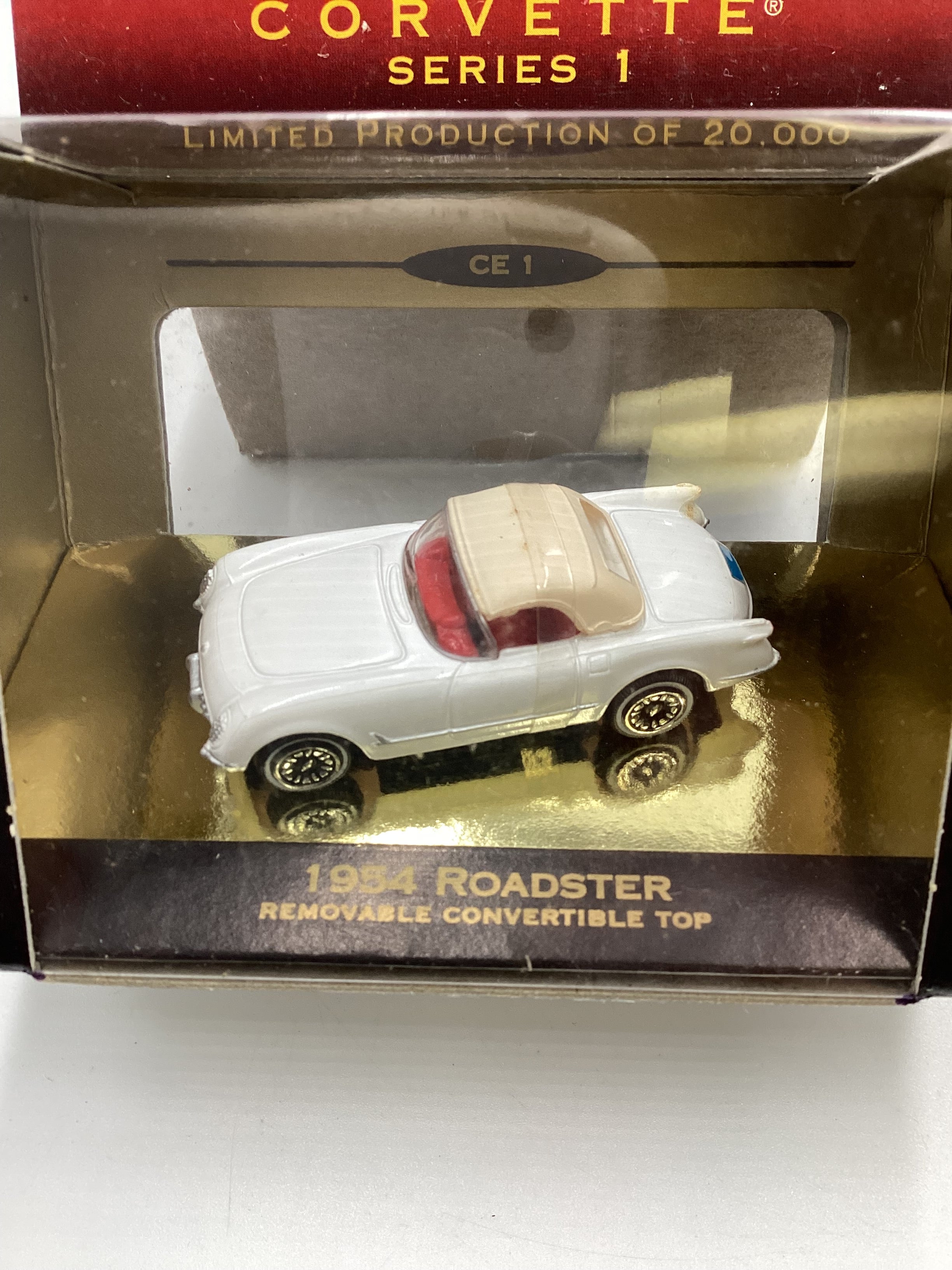 Micro Machines Collectors Edition Corvette Series 1 1954 Roadster White 1/20000 SR CE 1 - Image 3