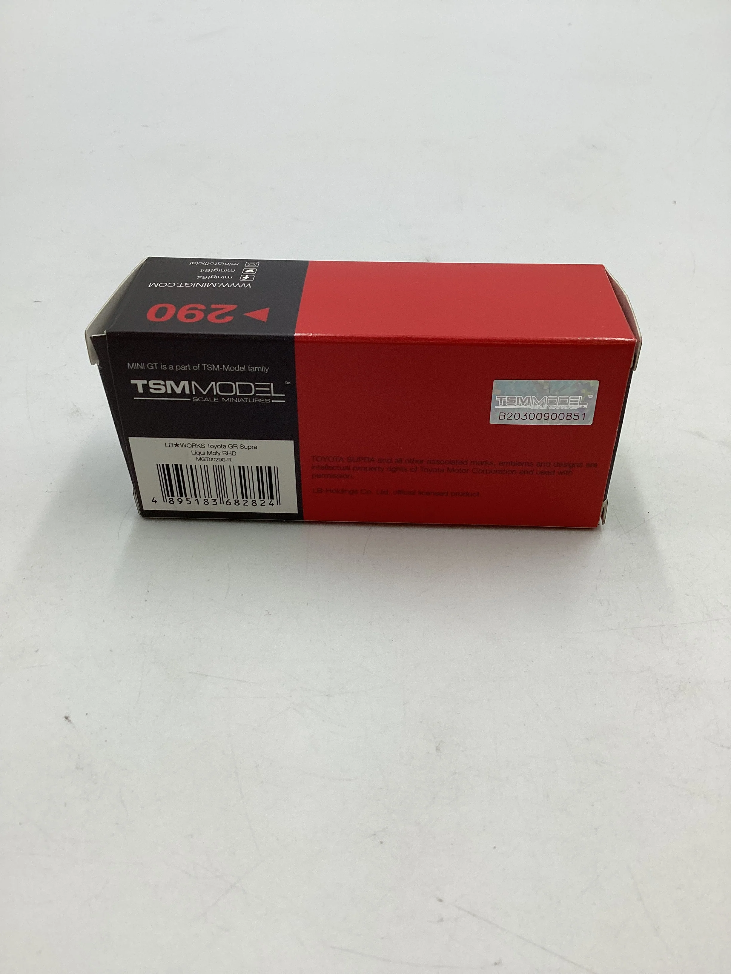 Mini GT #290 Opened LB Works Toyota GR Supra Liqui Moly Red - Image 9