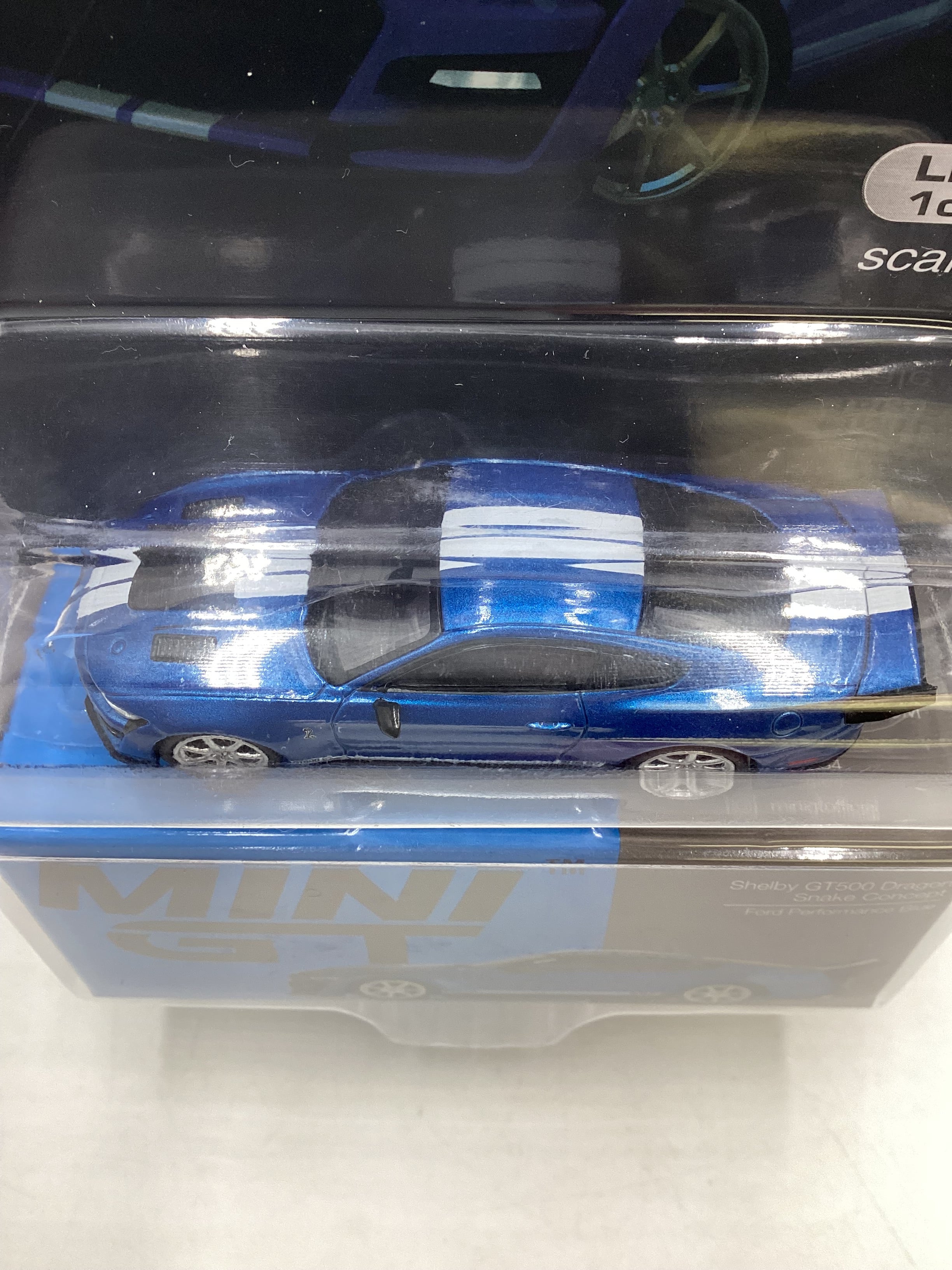 Mini GT Mijo Exclusives #568 Shelby GT500 Dragon Snake Concept Blue - Image 6