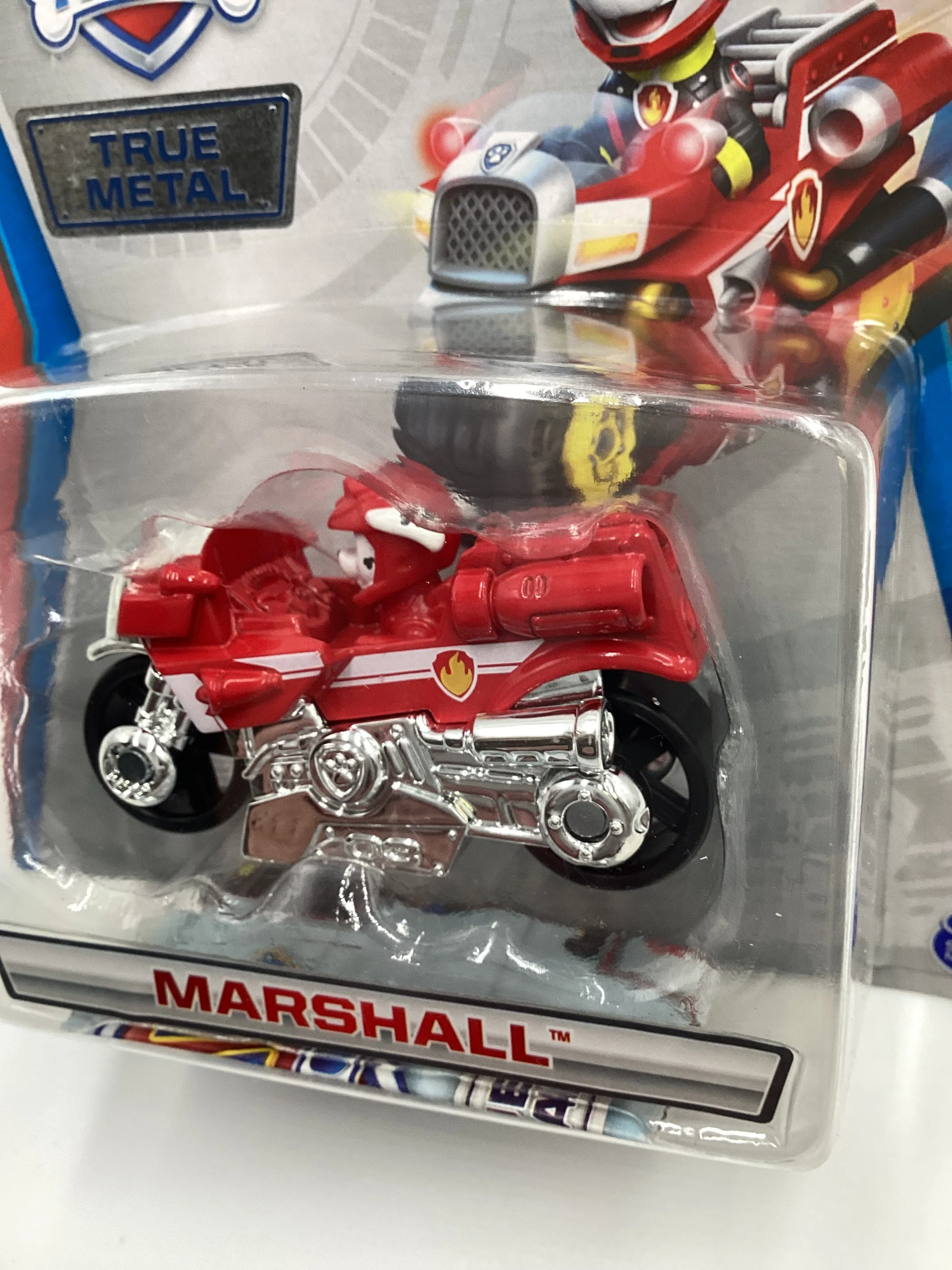 Nickelodeon Paw Patrol Moto Pups Marshall Chrome Engine True Metal Rare VHTF - Image 4