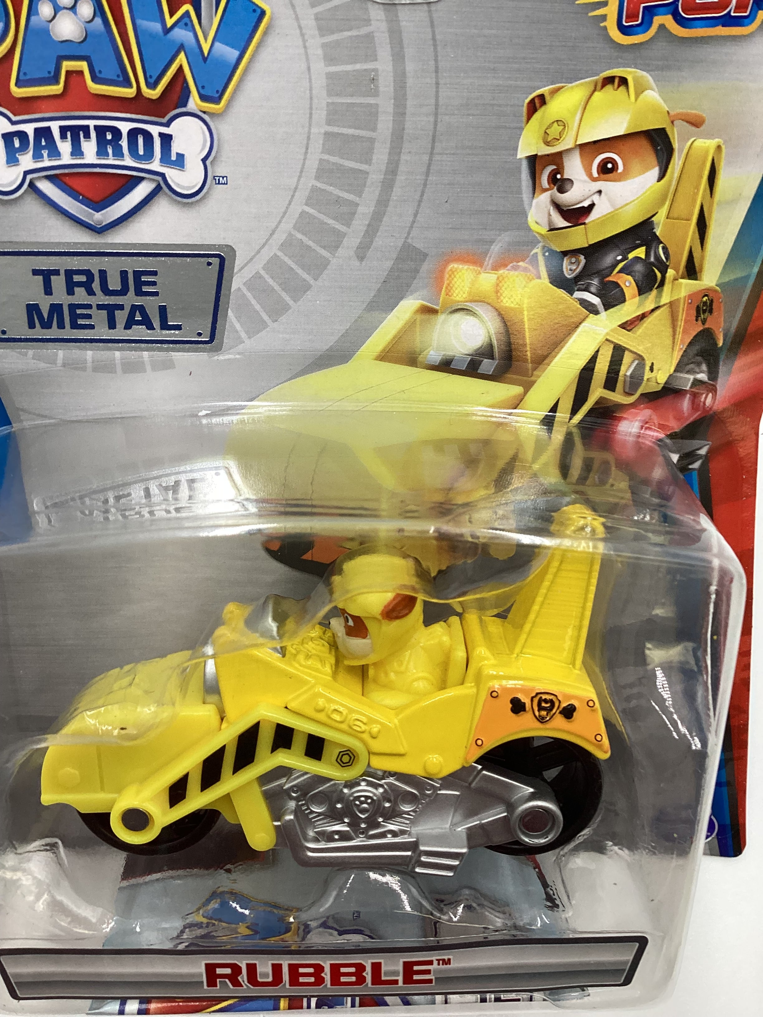Nickelodeon Paw Patrol Moto Pups Rubble True Metal Rare 114A - Image 6