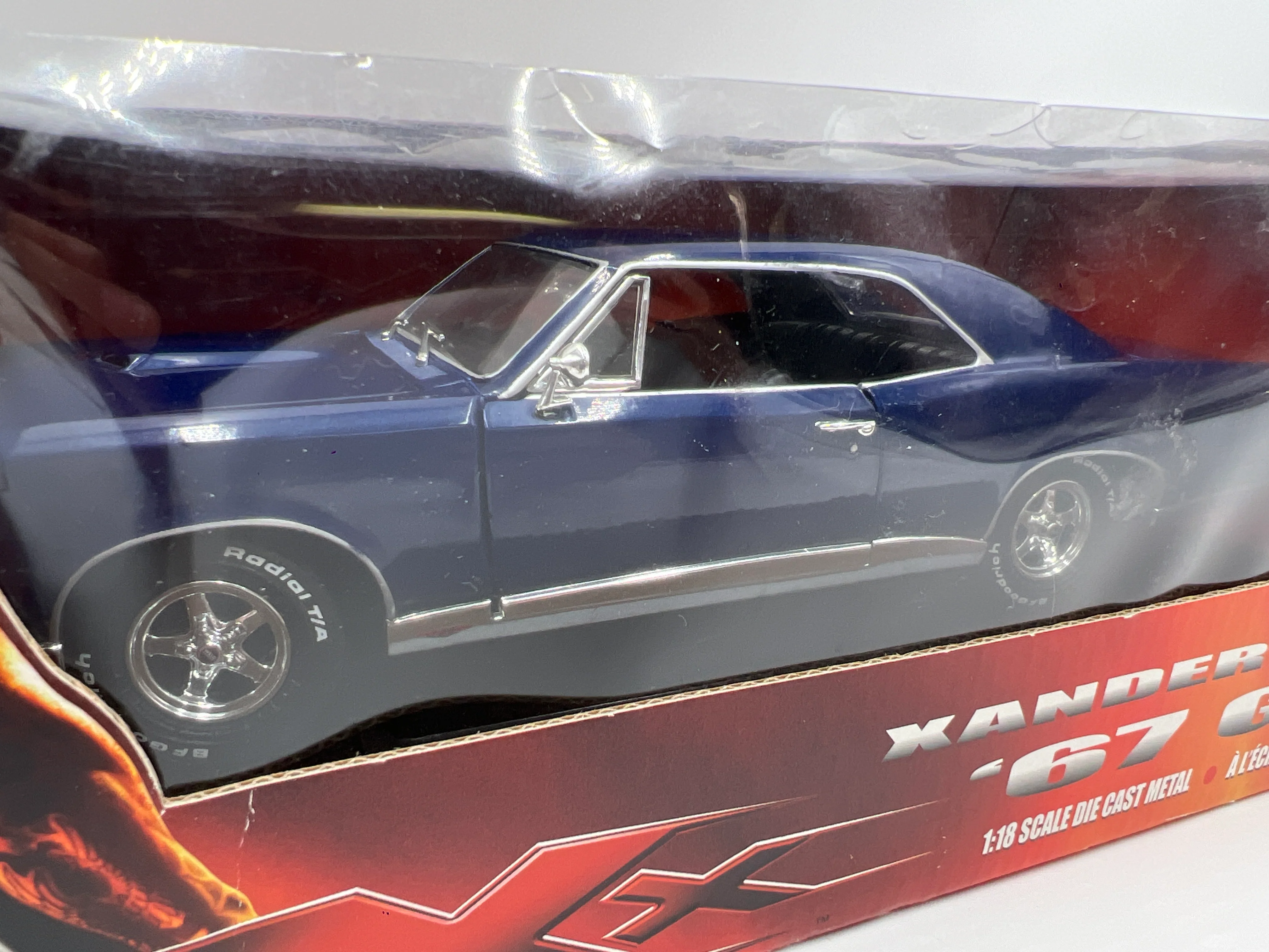 Ertl 1:18 American Muscle Series 1 XXX Xander Gage 67 Pontiac GTO Blue - Image 2