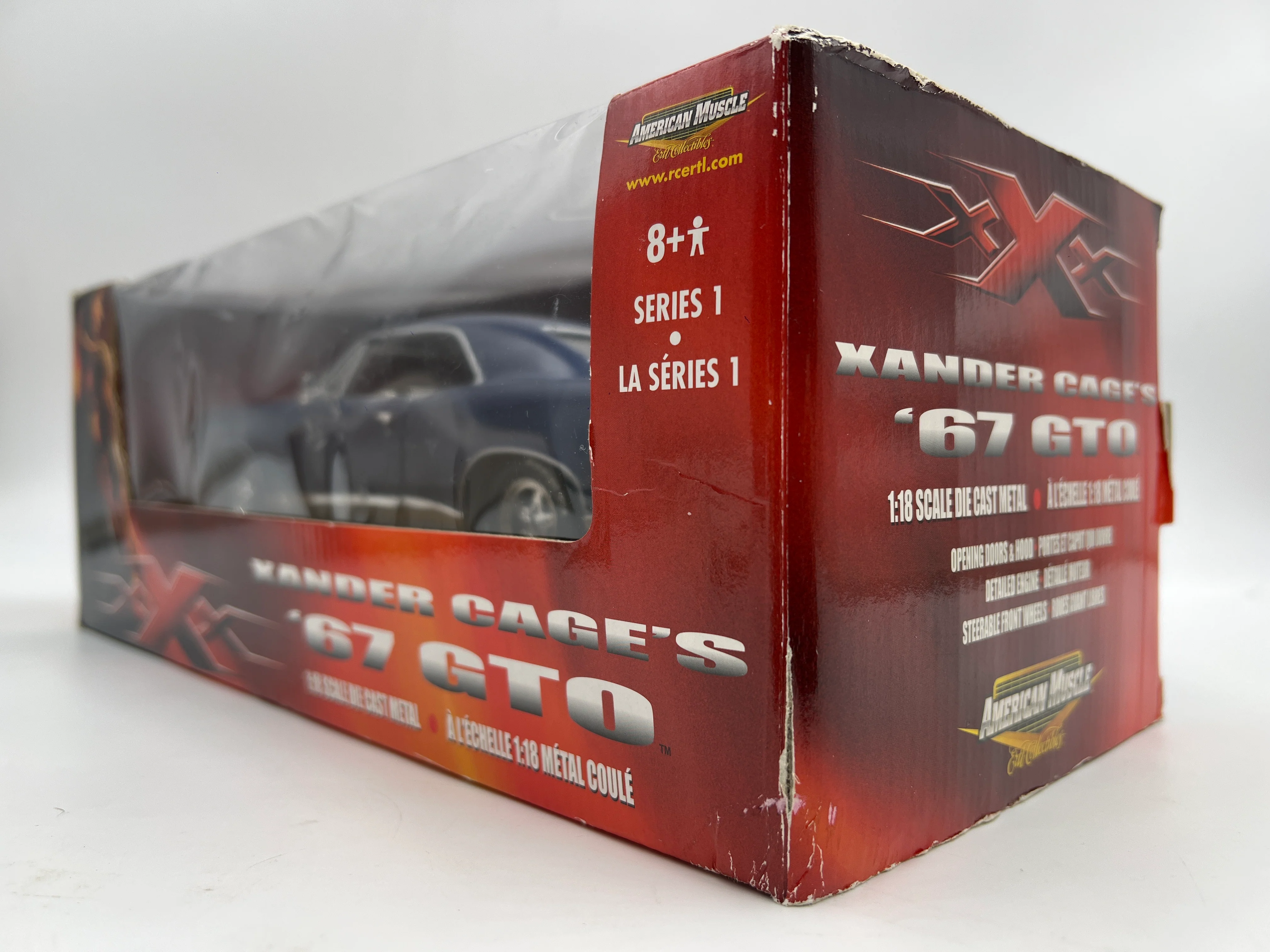 Ertl 1:18 American Muscle Series 1 XXX Xander Gage 67 Pontiac GTO Blue - Image 3