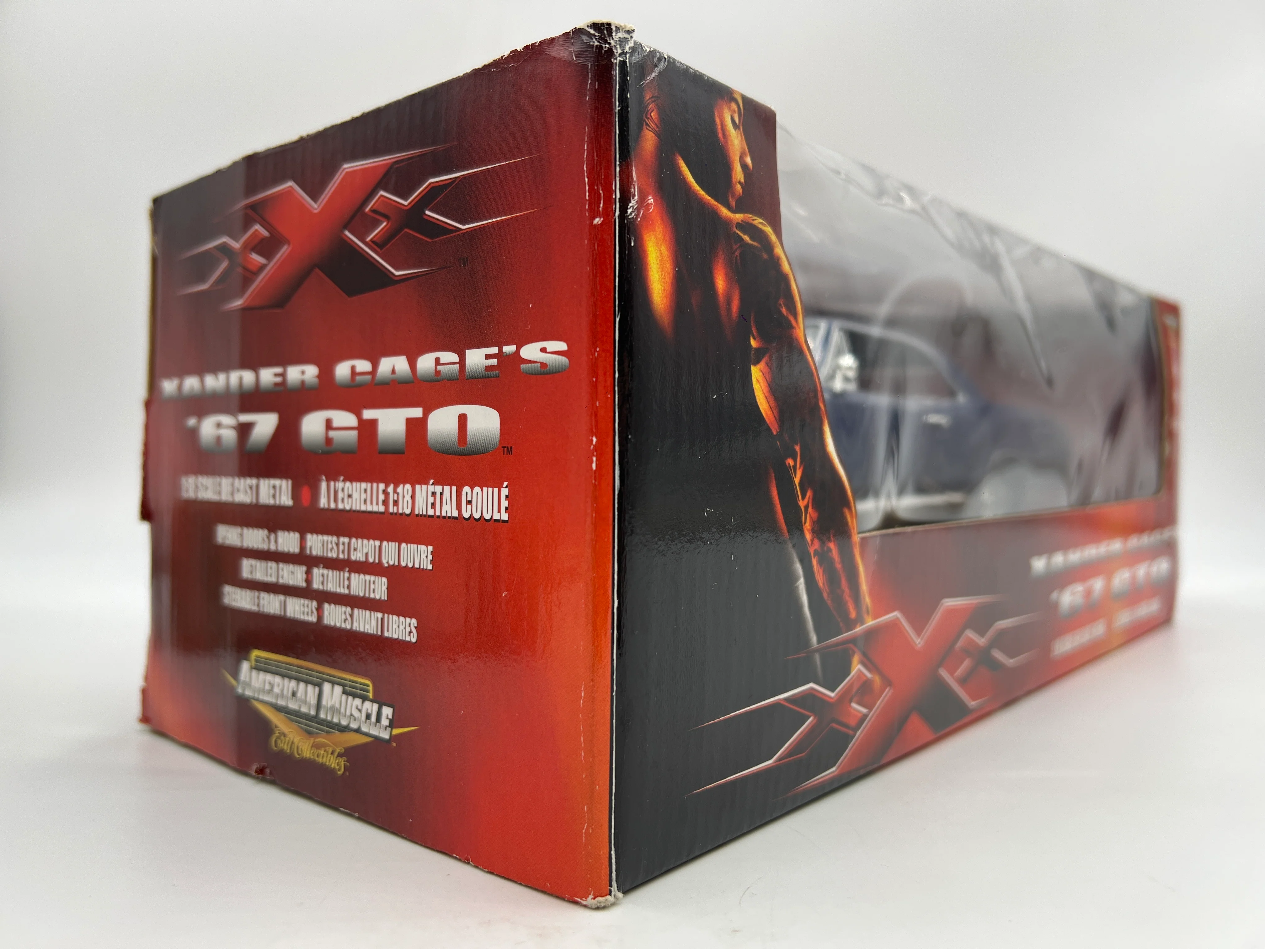 Ertl 1:18 American Muscle Series 1 XXX Xander Gage 67 Pontiac GTO Blue - Image 4