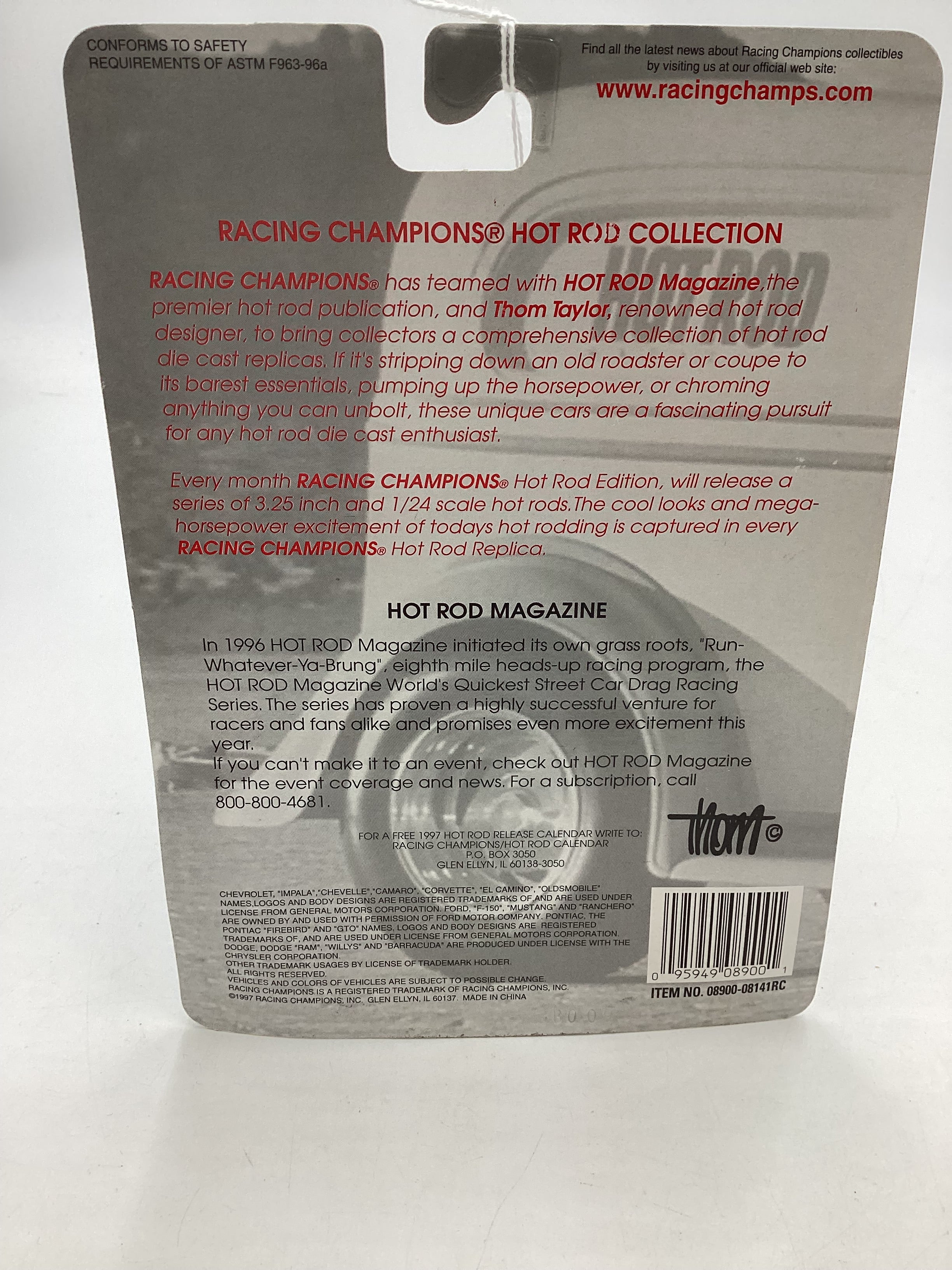 Racing Champions Hot Rod Magazine BWG Exclusive 55 Chevy Bel Air 214G - Image 7
