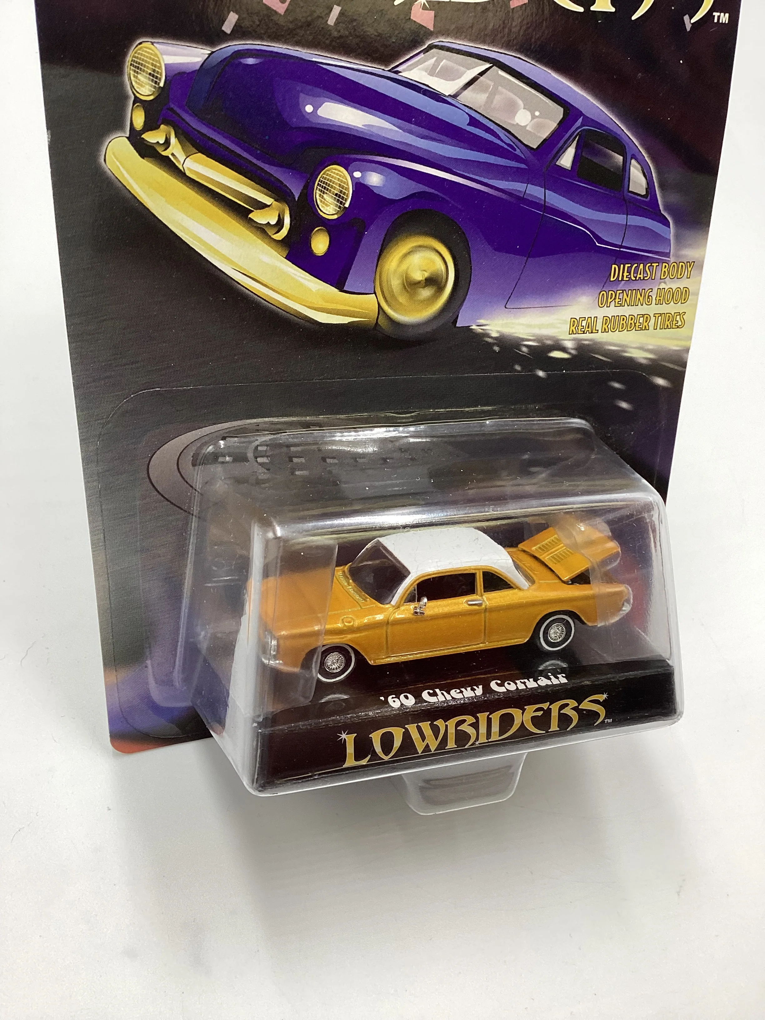 Racing Champions Lowriders 60 Chevy Corvair Gold - Image 5