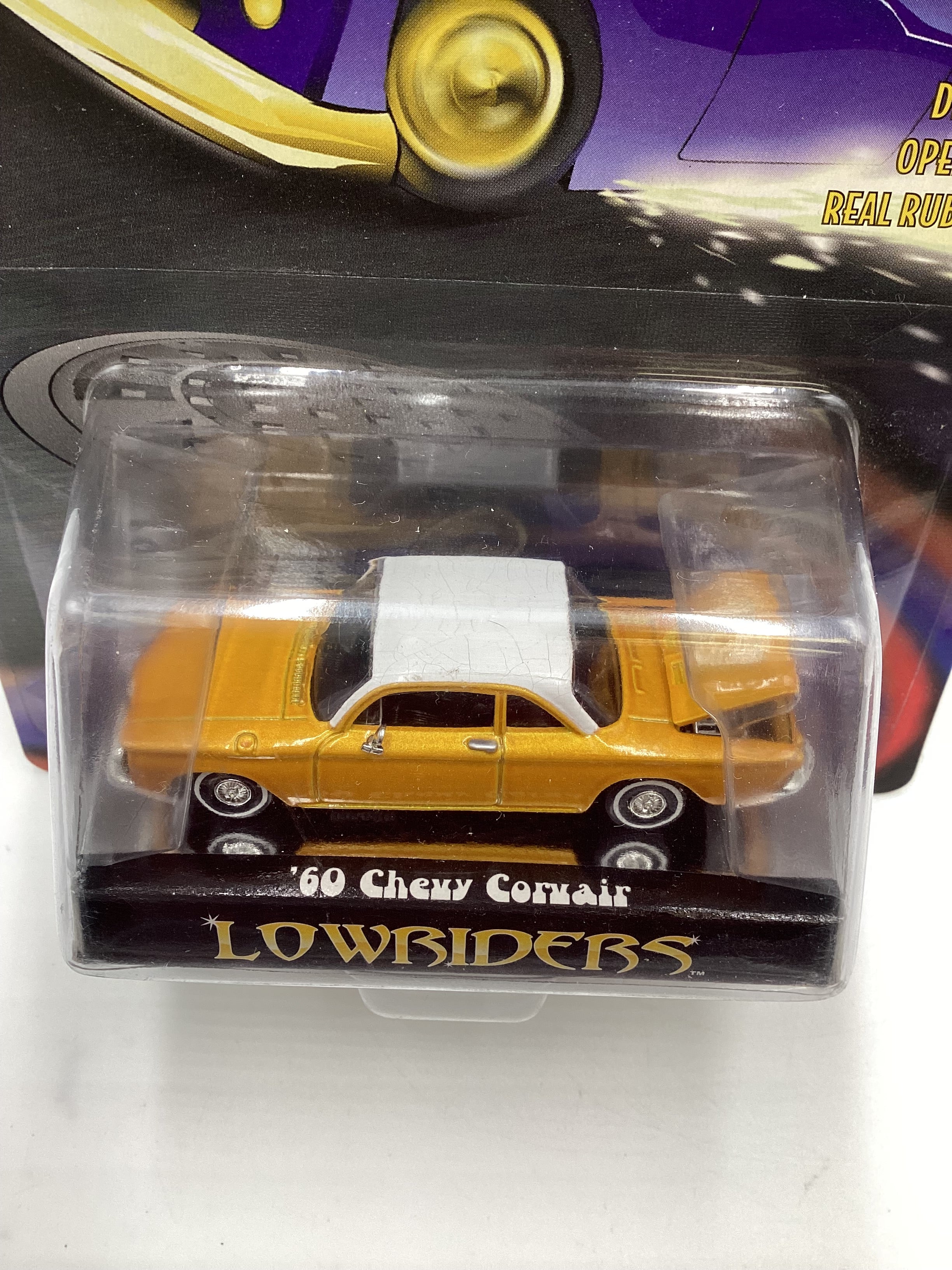 Racing Champions Lowriders 60 Chevy Corvair Gold - Image 6