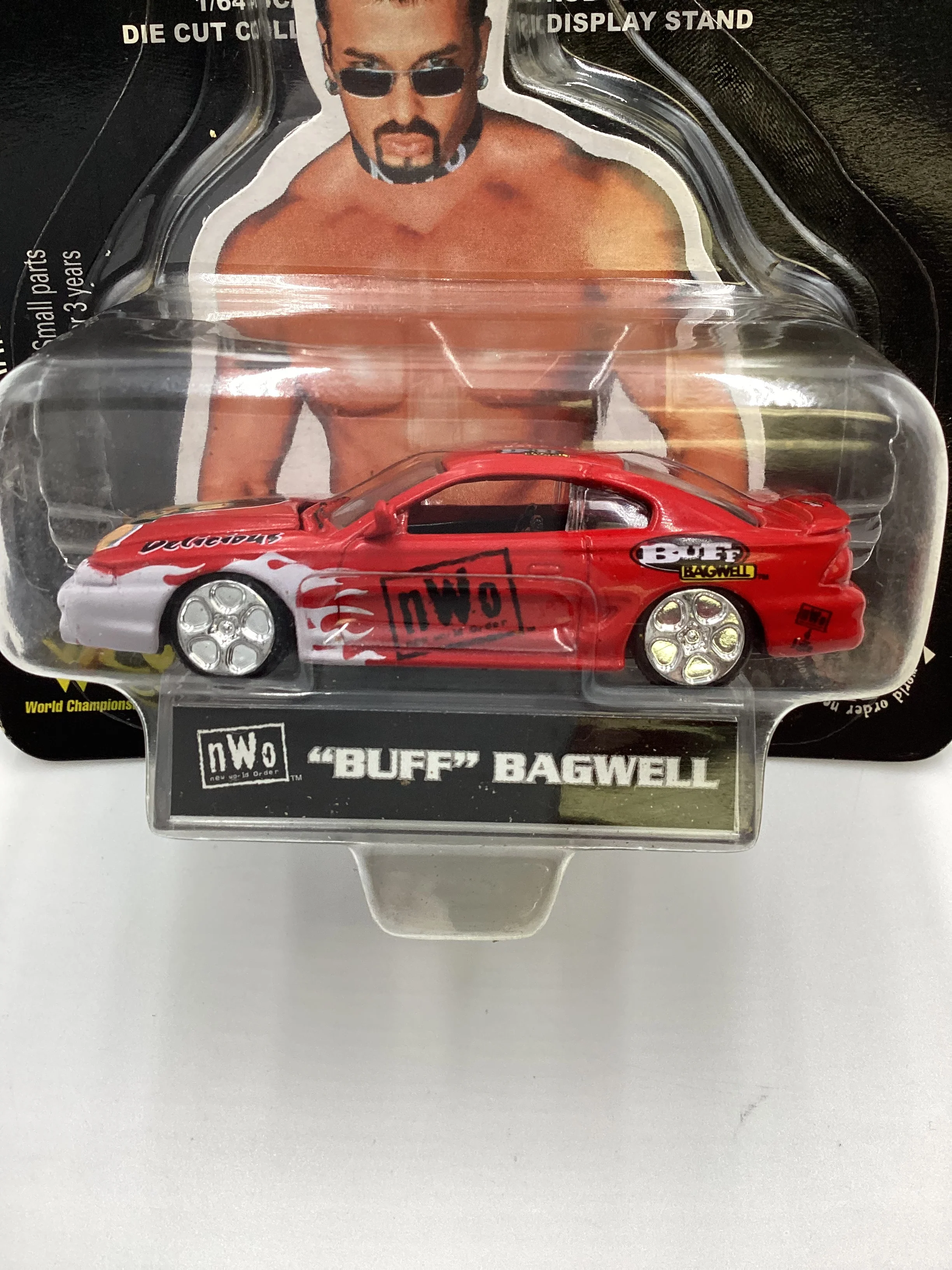 Racing Champions NWO Nitro Streetrods Buff Bagwell 97 Ford Mustang Red SR - Image 3
