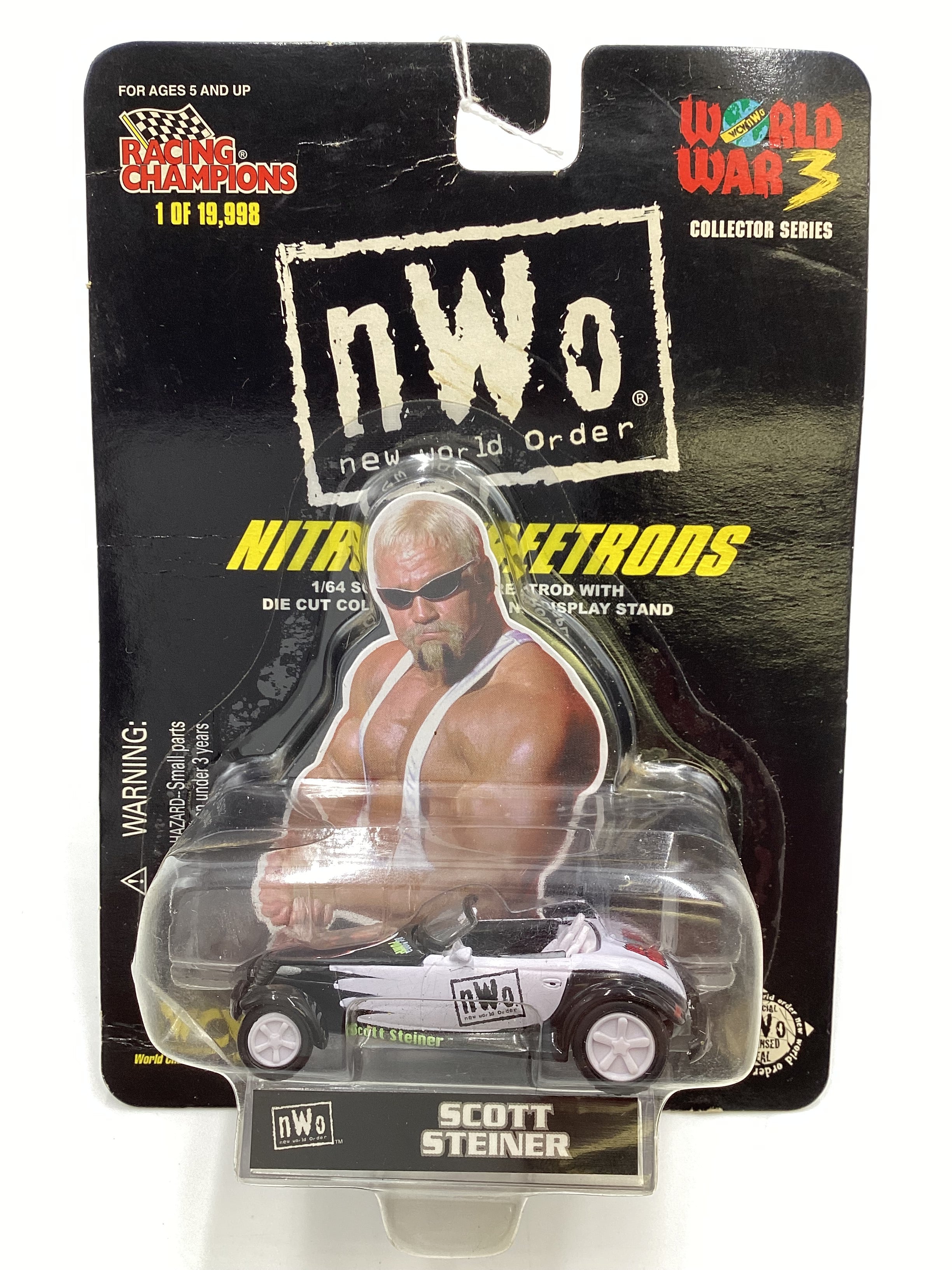 Racing Champions NWO Nitro Streetrods Scott Steiner 97 Plymouth Prowler White/Black SR - Image 2
