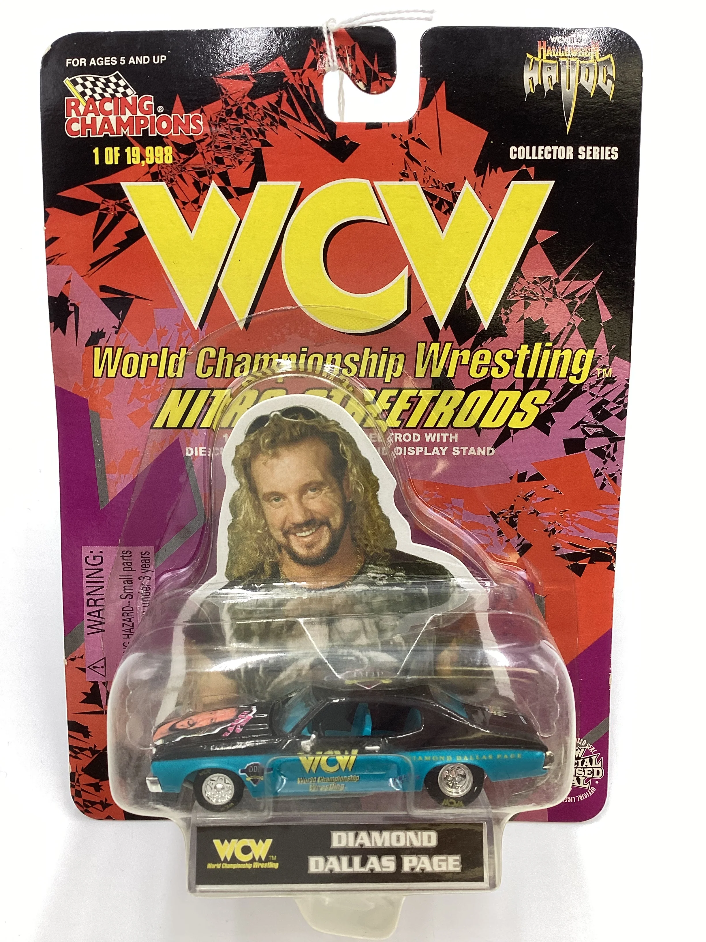 Racing Champions WCW Nitro Streetrods Diamond Dallas Page 70 Chevelle SS Black/Blue SR - Image 2