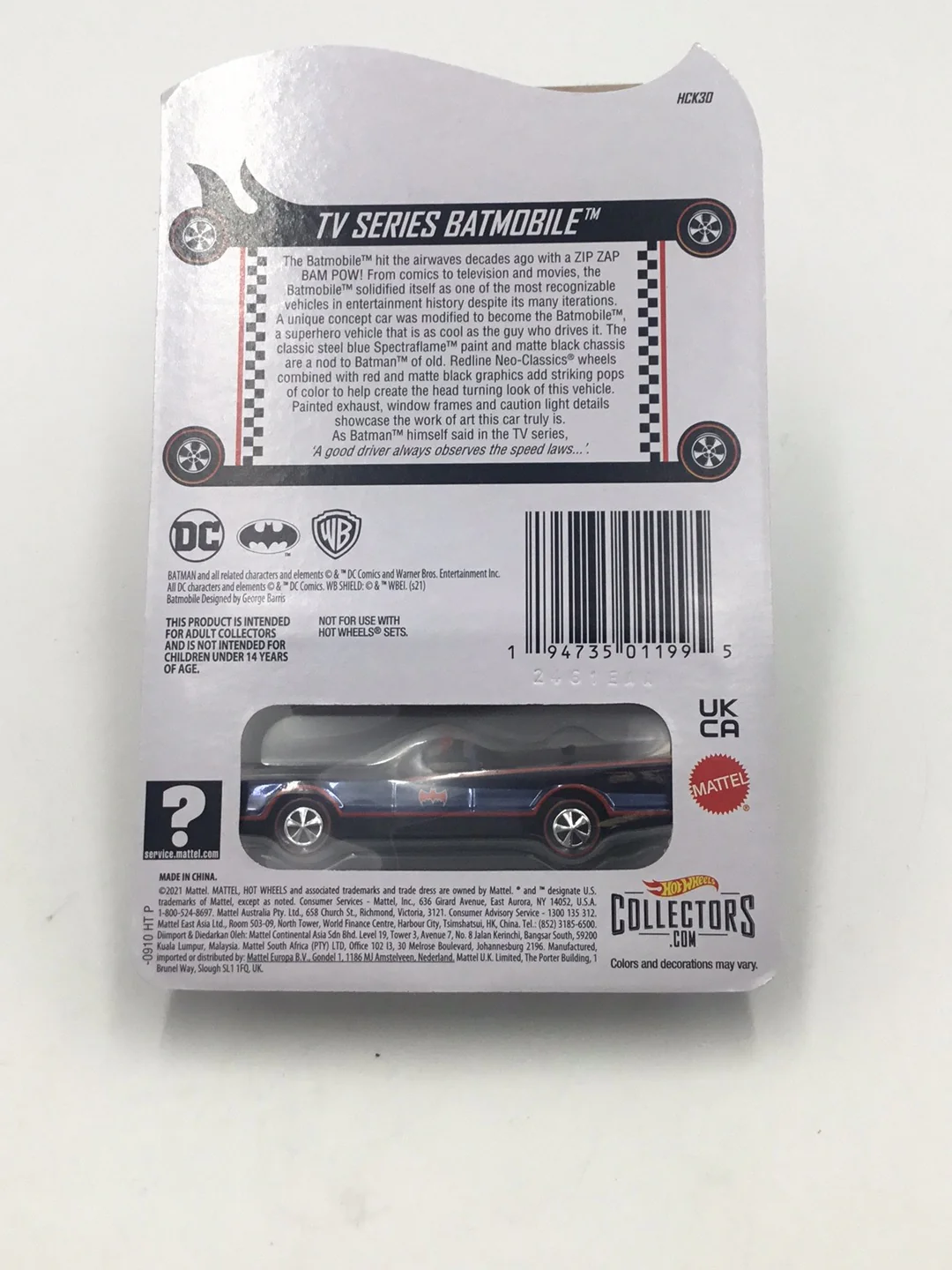 RLC Hot Wheels Tv Series Batmobile - Image 6